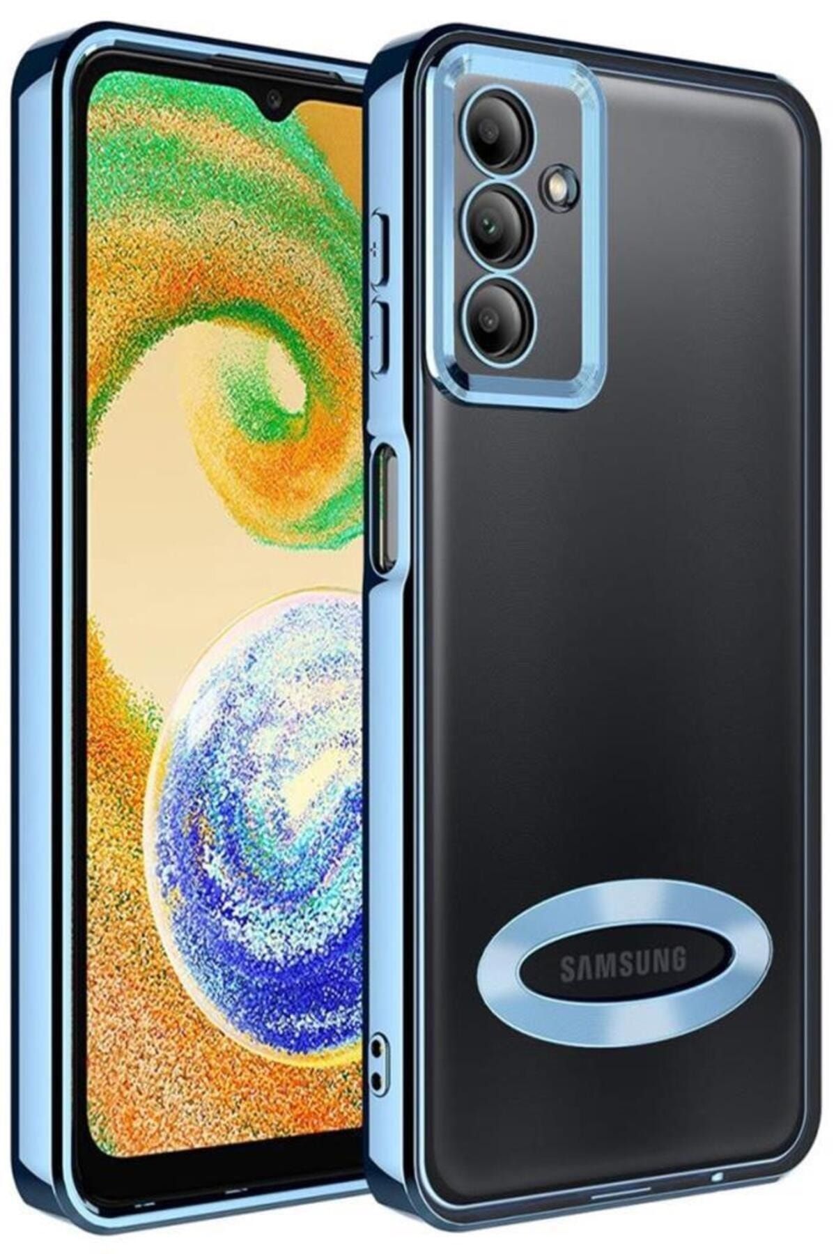 Zore Galaxy A34 Uyumlu Kılıf Kamera Korumalı Logo Gösteren Zore Omega Kapak