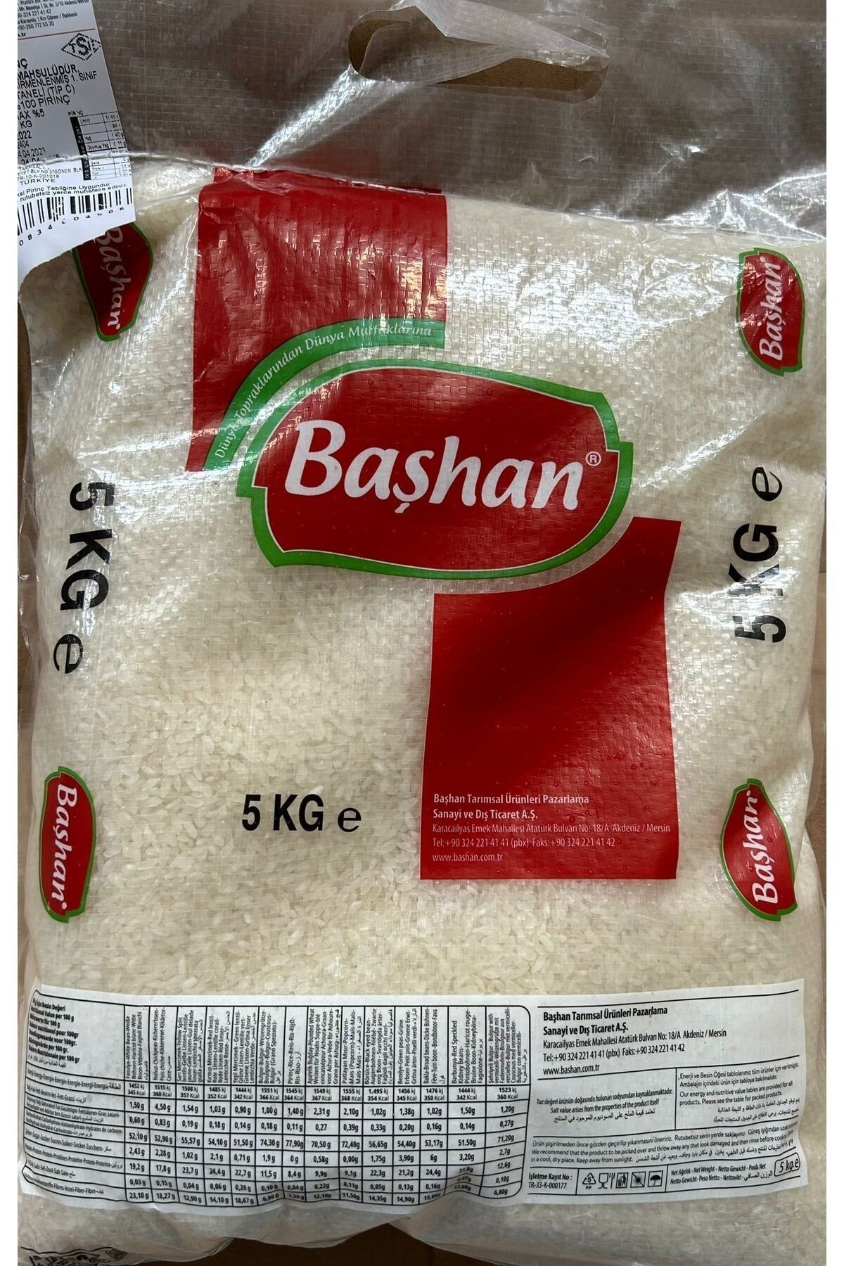 Başhan BAŞHAN 5 KG OSMANCIK PİRİNÇ