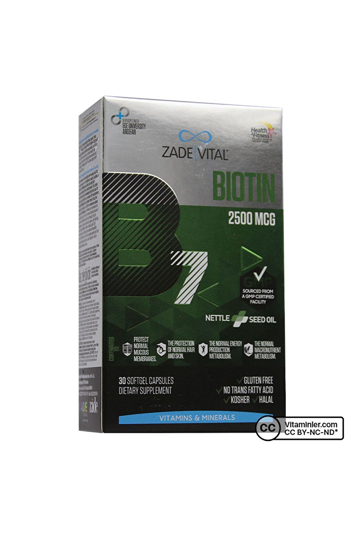 Zade Vital Biotin 2500 Mcg 30 Kapsül - AROMASIZ