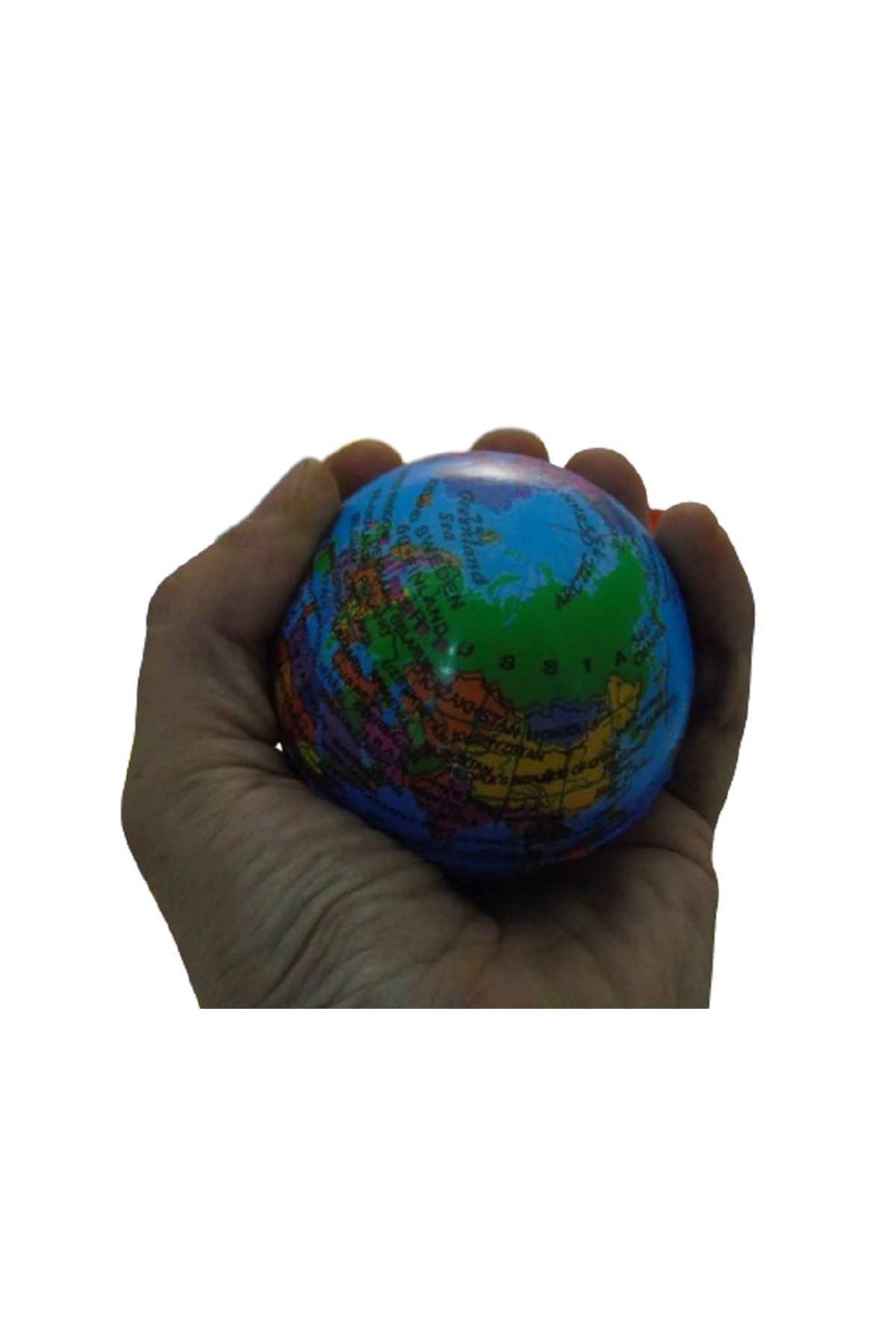 ÇAKABEY El & Parmak Çalıştırma Topu /Stres Topu / Avuç Topu / Sünger Top / Dünya Top 7,5 cm Yumuşak Top