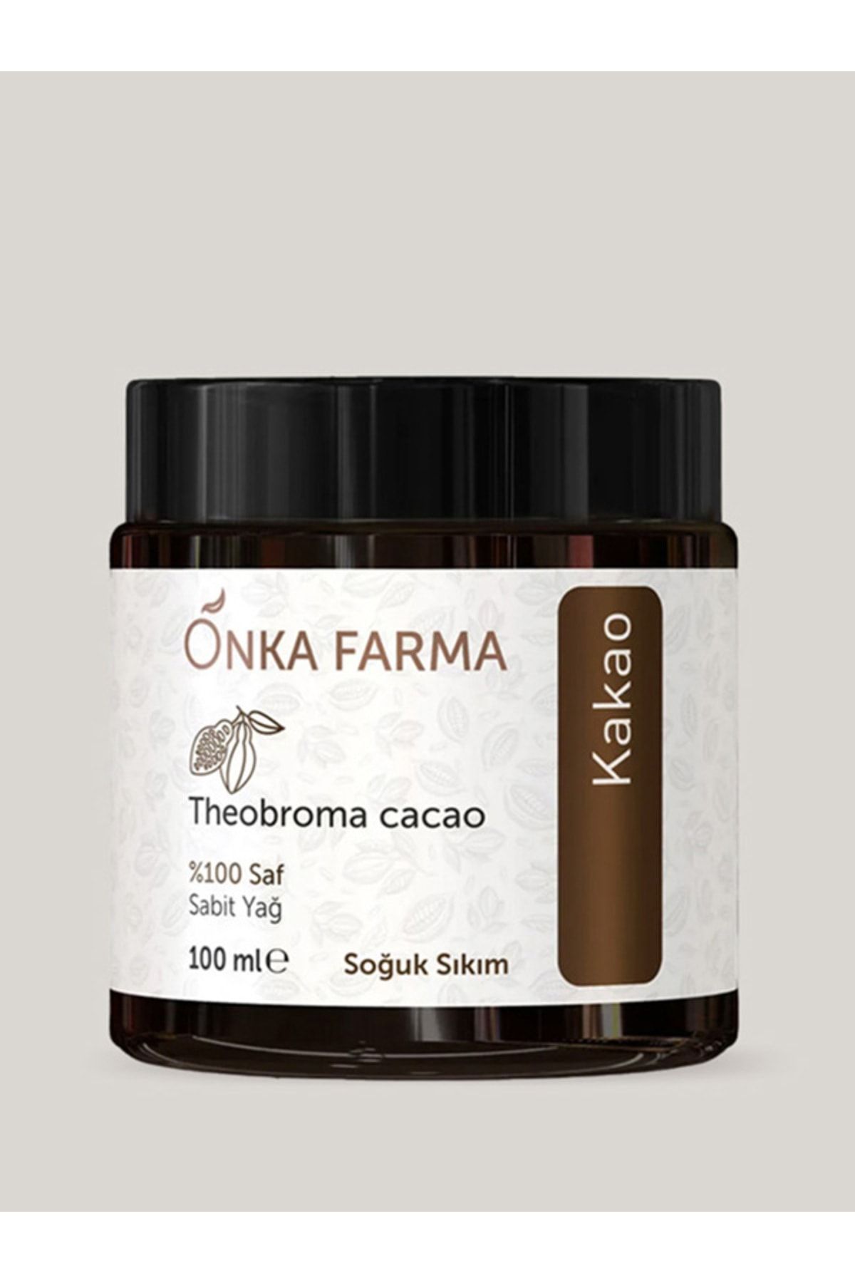 OnkaFarma Onka Farma Bronzlaştırıcı Kakao Yağı - Soğuk Sıkım %100 Saf Doğal Organik Kakao Yağı Spf - 100 ml