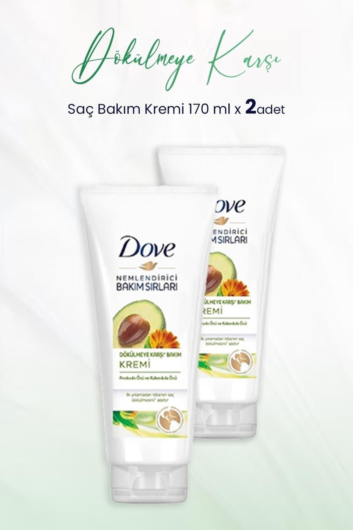 Dove Nemlendirici Bakım Sırları Dökülmeye Karşı Saç Bakım Kremi 170 ml x 2 Adet