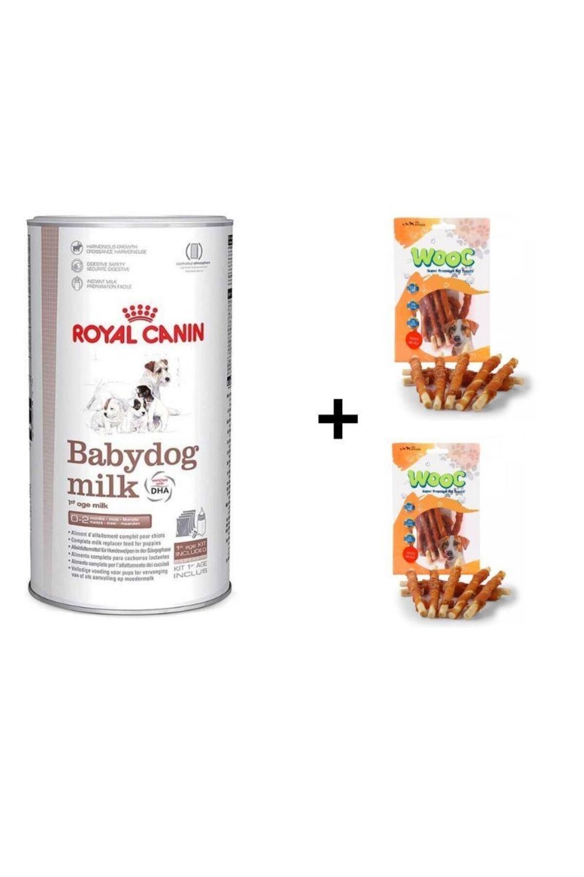Royal Canin Babydog Milk Yavru Köpek Süt Tozu 400 gr + 2 Adet Wooc Ödül 80 Gr