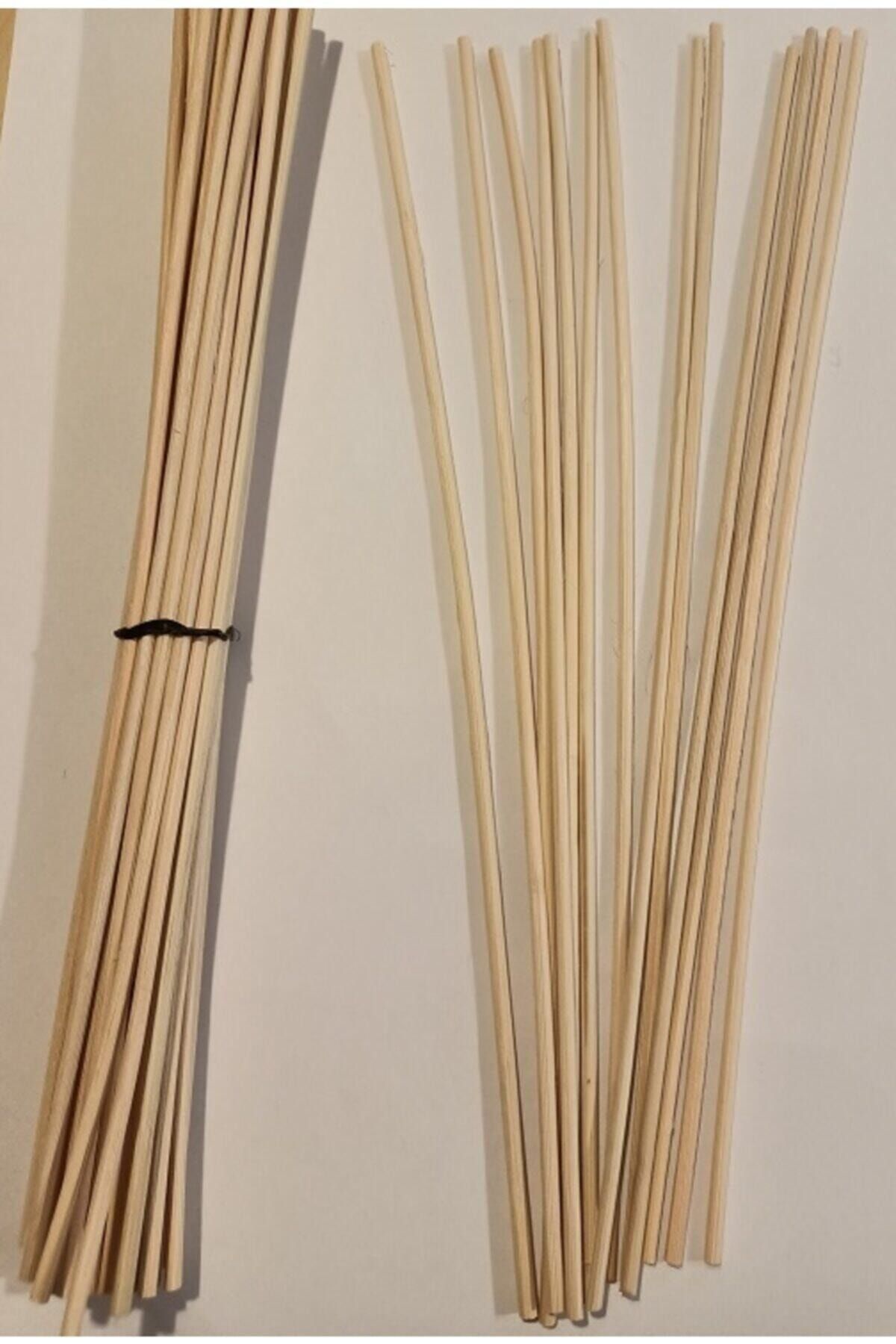 Yeni Hediyelik Dünyam Bambu Rattan Koku Çubuğu 20 Cm Uzunluk 30 Adet