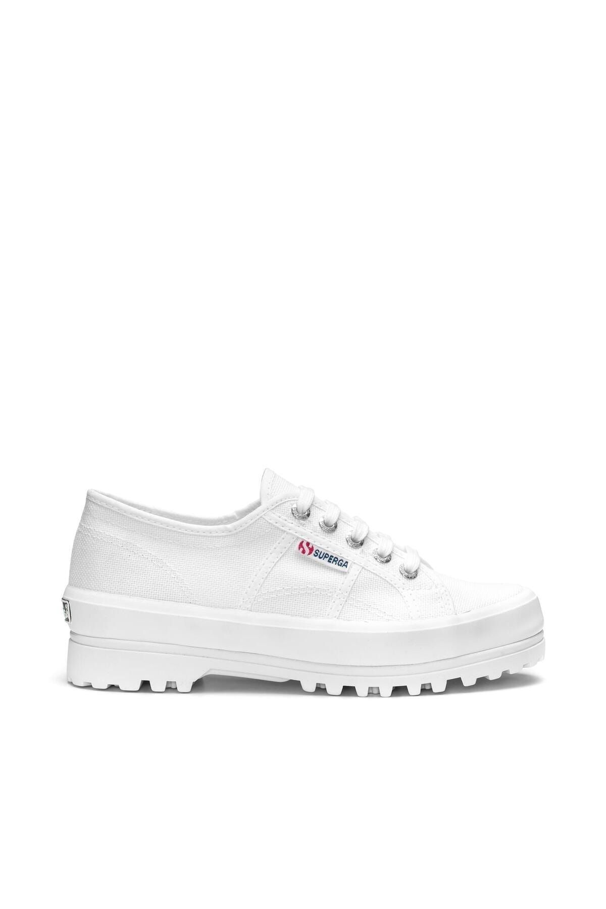 Superga 2555 Alpina Unisex Beyaz Platform Sneaker