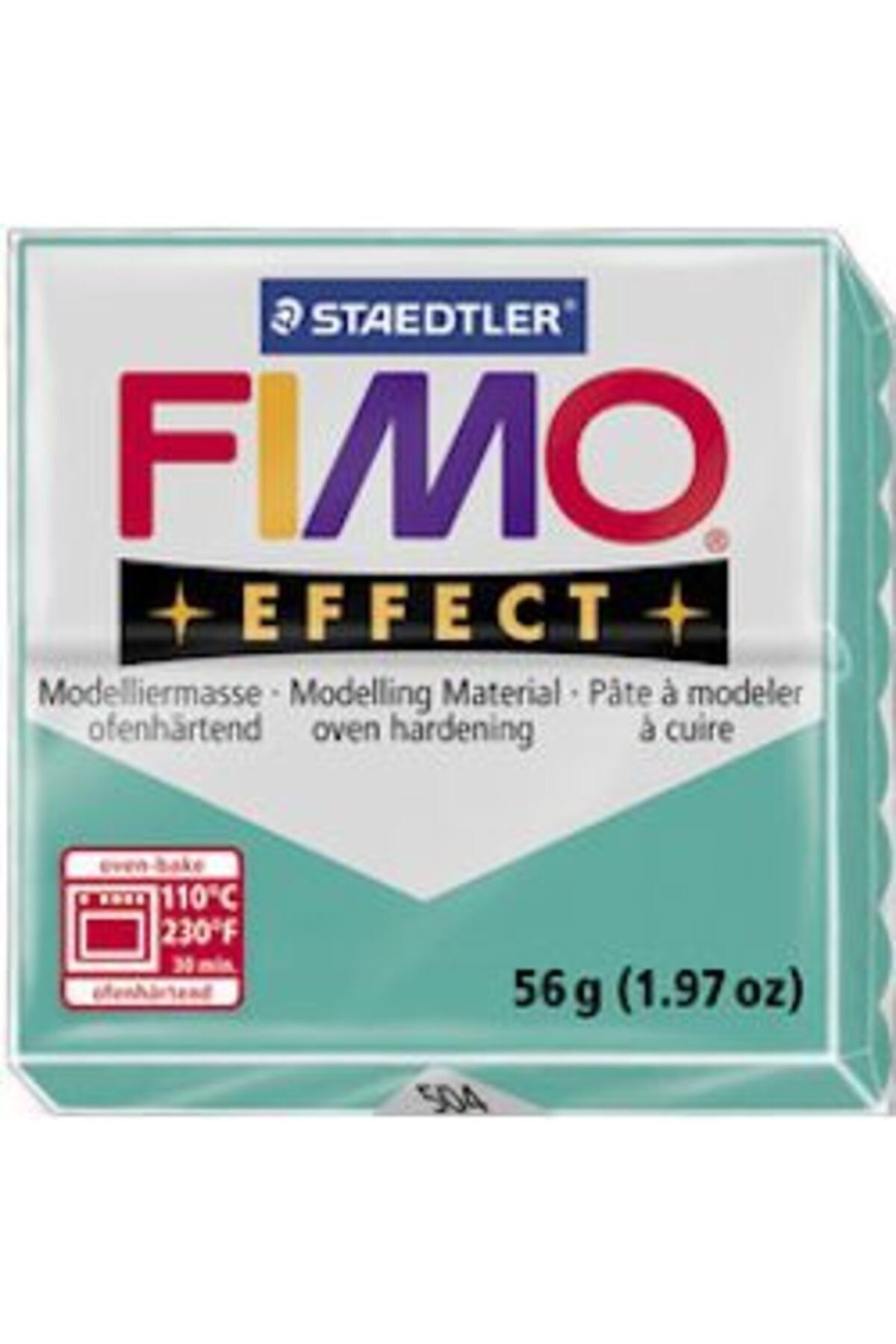 Staedtler Fimo Effect Polimer Kil 57 gr 504 Green (TRANSPARAN)