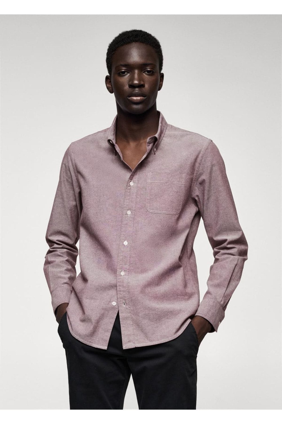 MANGO Man Regular Fit Pamuklu Oxford Gömlek