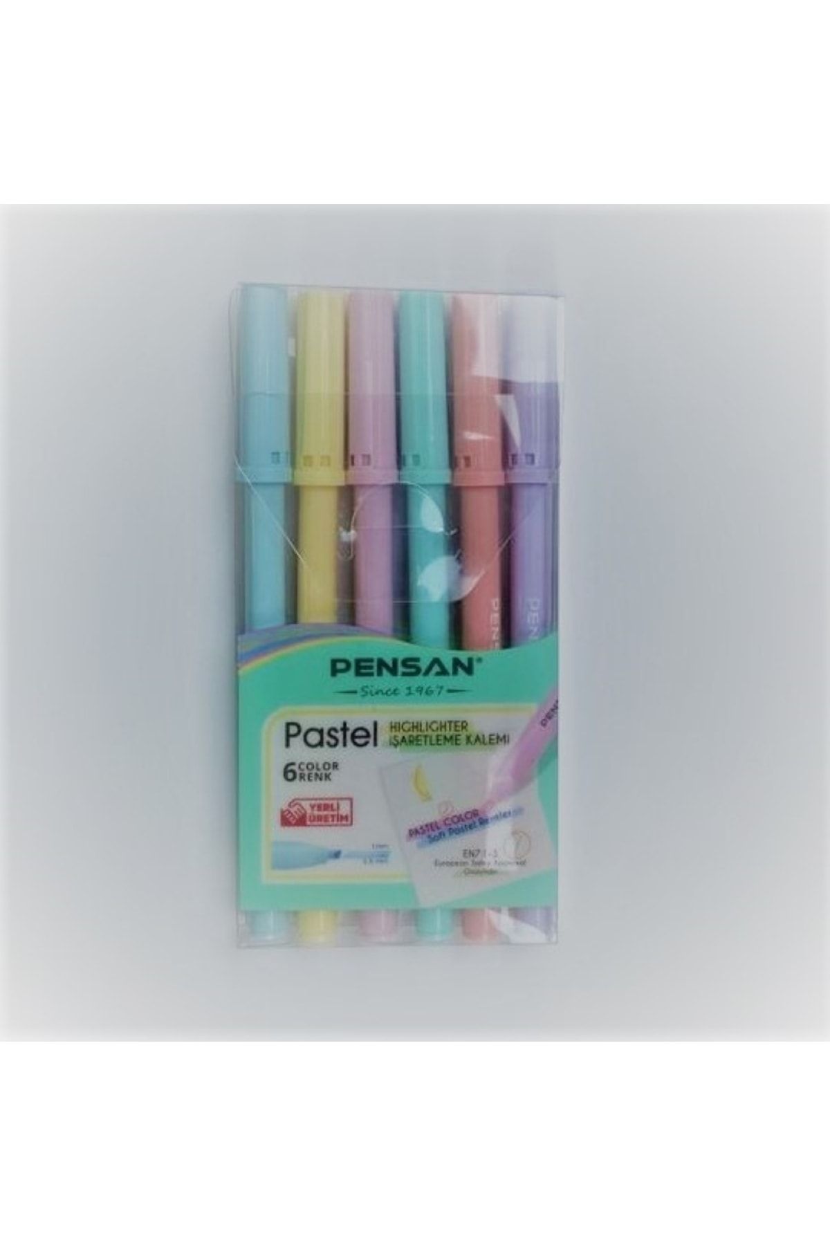 Pensan Pastel Highlighter 6 Renk İşaretleme Kalemi