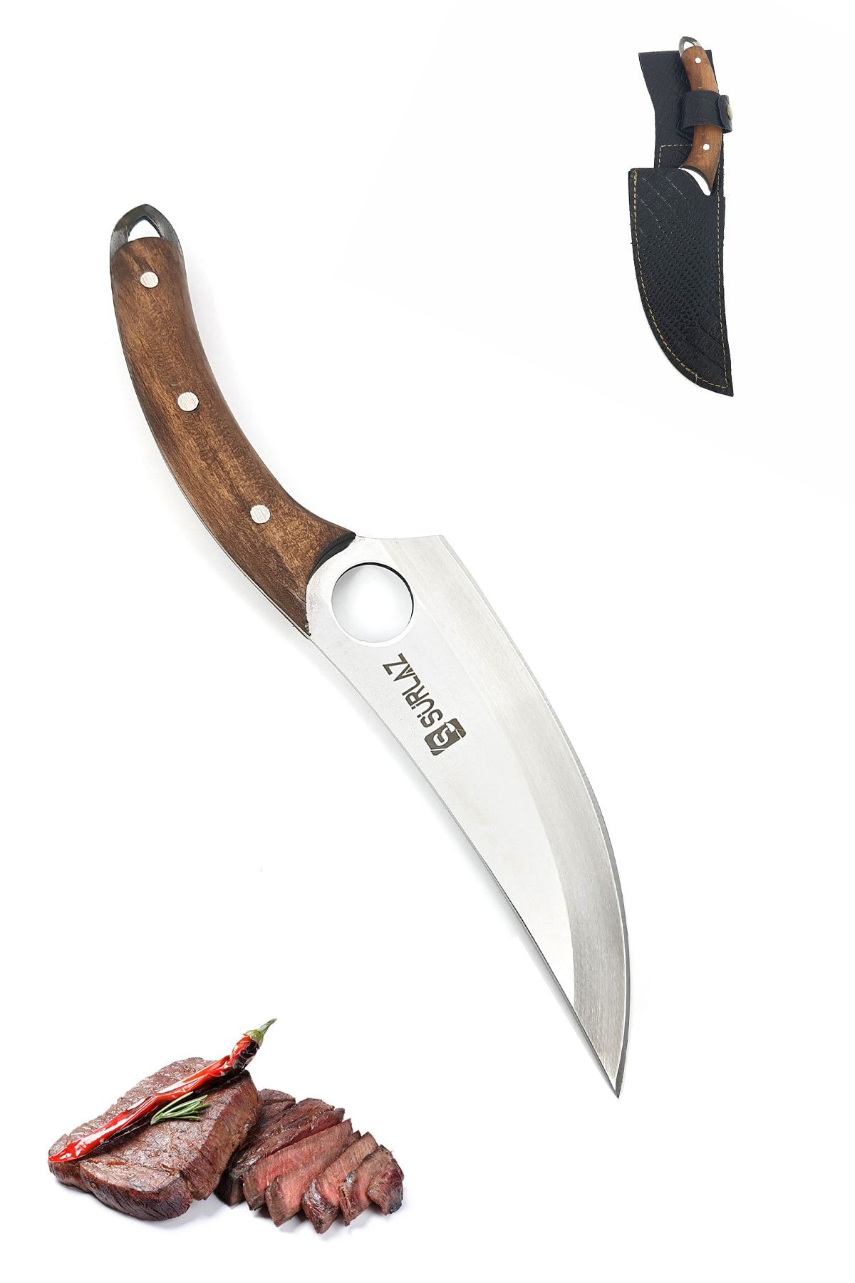 SürLaz Et Satır Zırh Bıçağı 2 Mm Salata Bıçağı Kıyma Bıçağı Balık Bıçağı