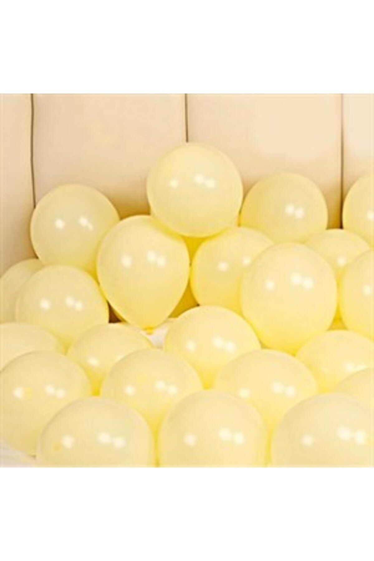 eğlencemarketi Makaron Balon 100 Adet Sarı Renk