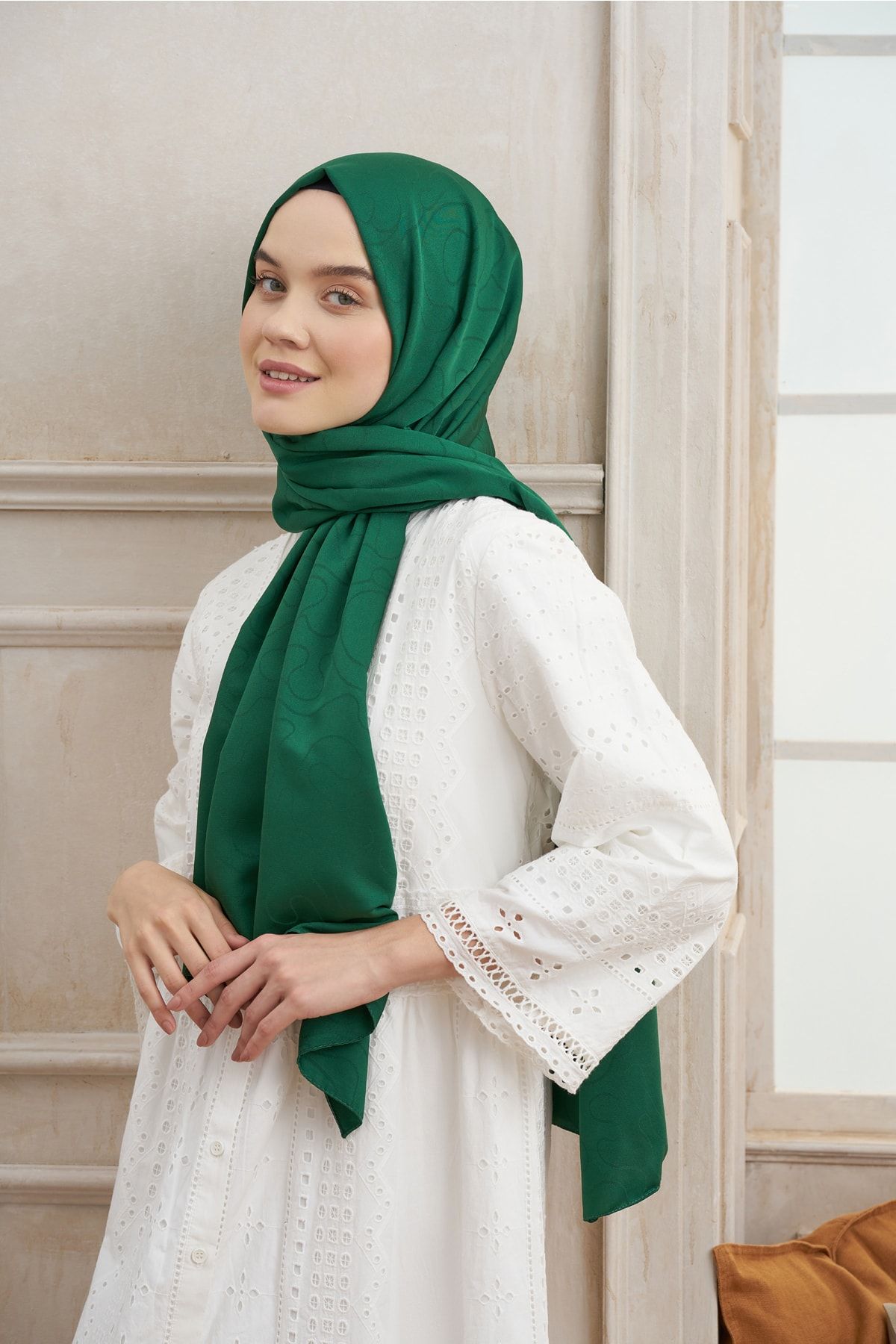 ARMANDA Dalga Desen Şal - Perla Serisi Minimal Desen Şık Şal Başörtü Hijab Scarf