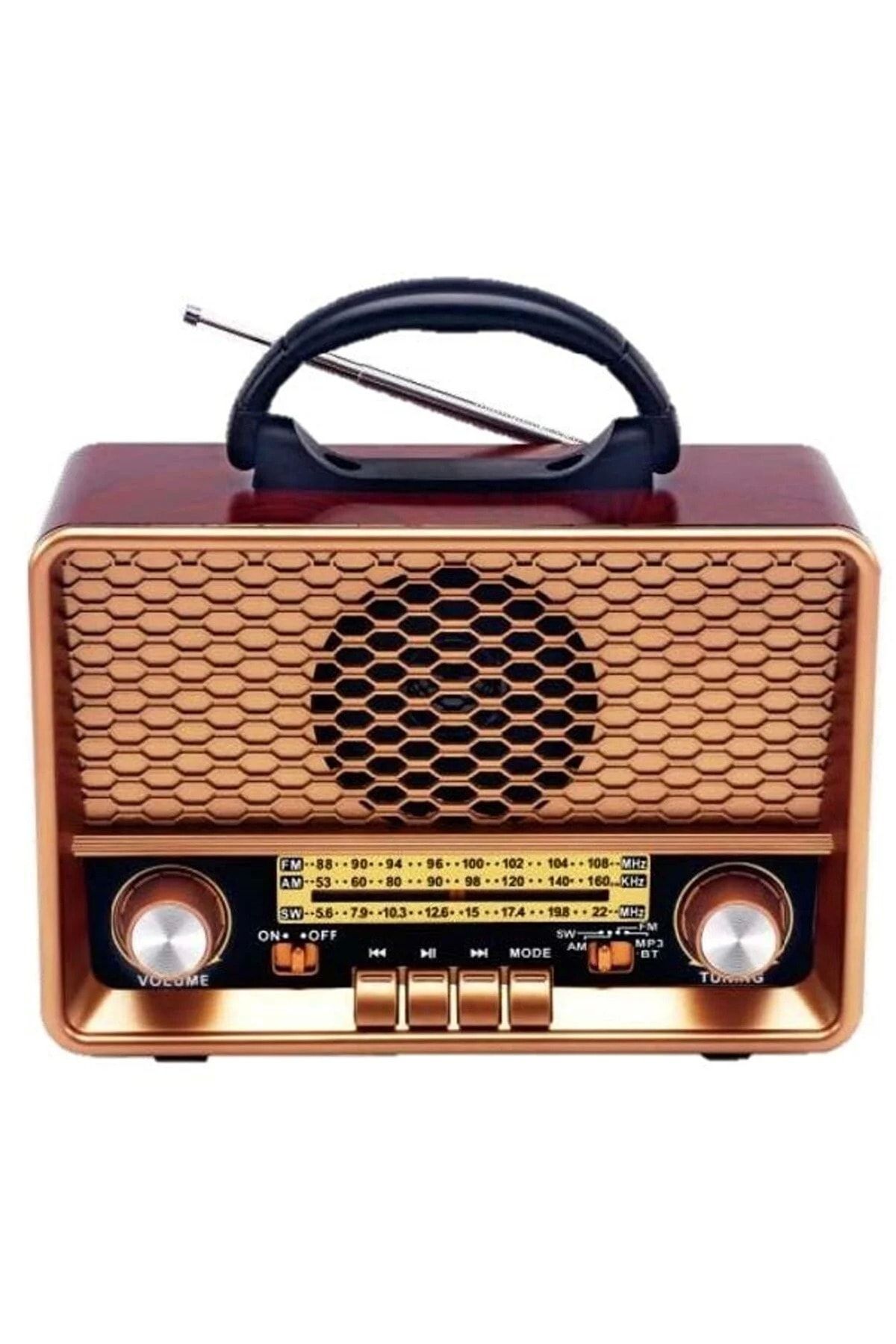 Concord R7188bt Retro Nostaljik Radyo Usb & Tf & Aux Girişli Led Fenerli Bluetooth Hoparlör