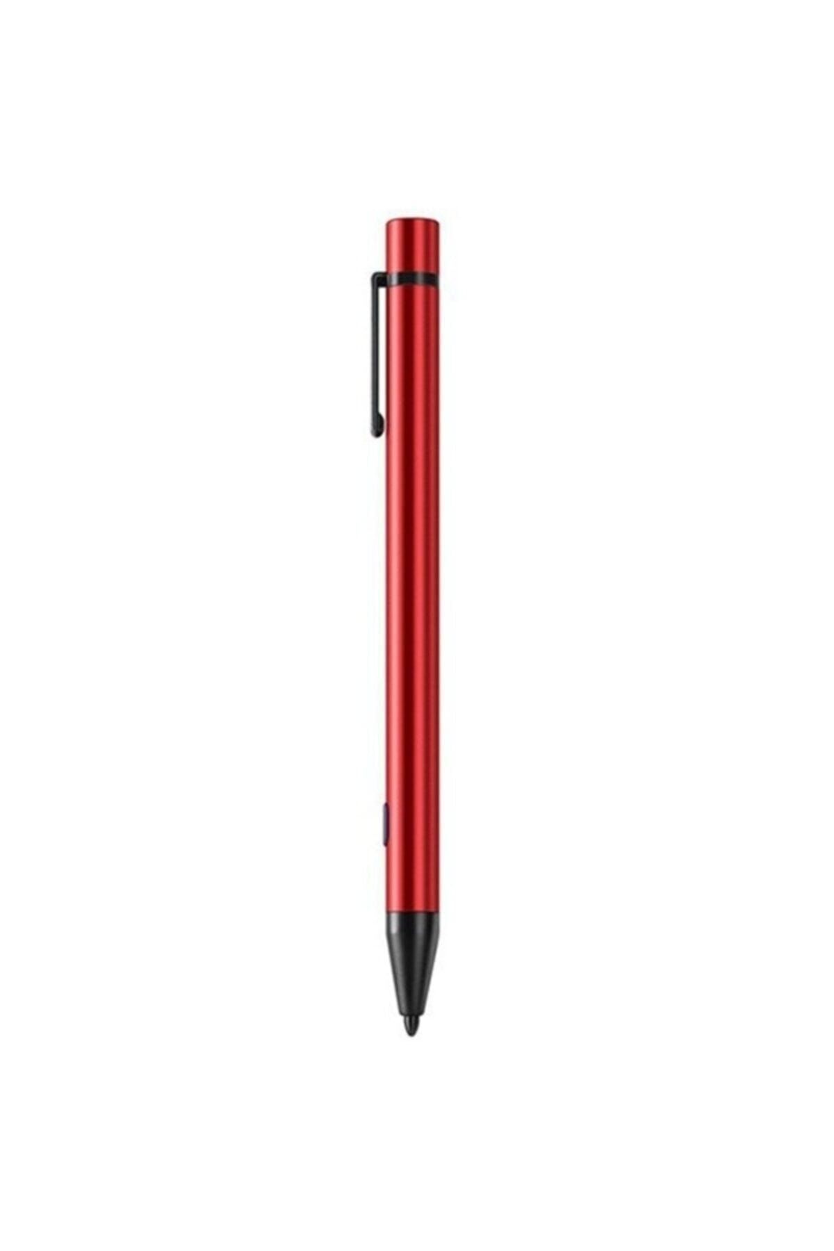 Genel Markalar Dux Ducis Palm Rejection Pencil Capacitive Stylus Pen Kapasif Kalem Mini Versiyon Kırmızı