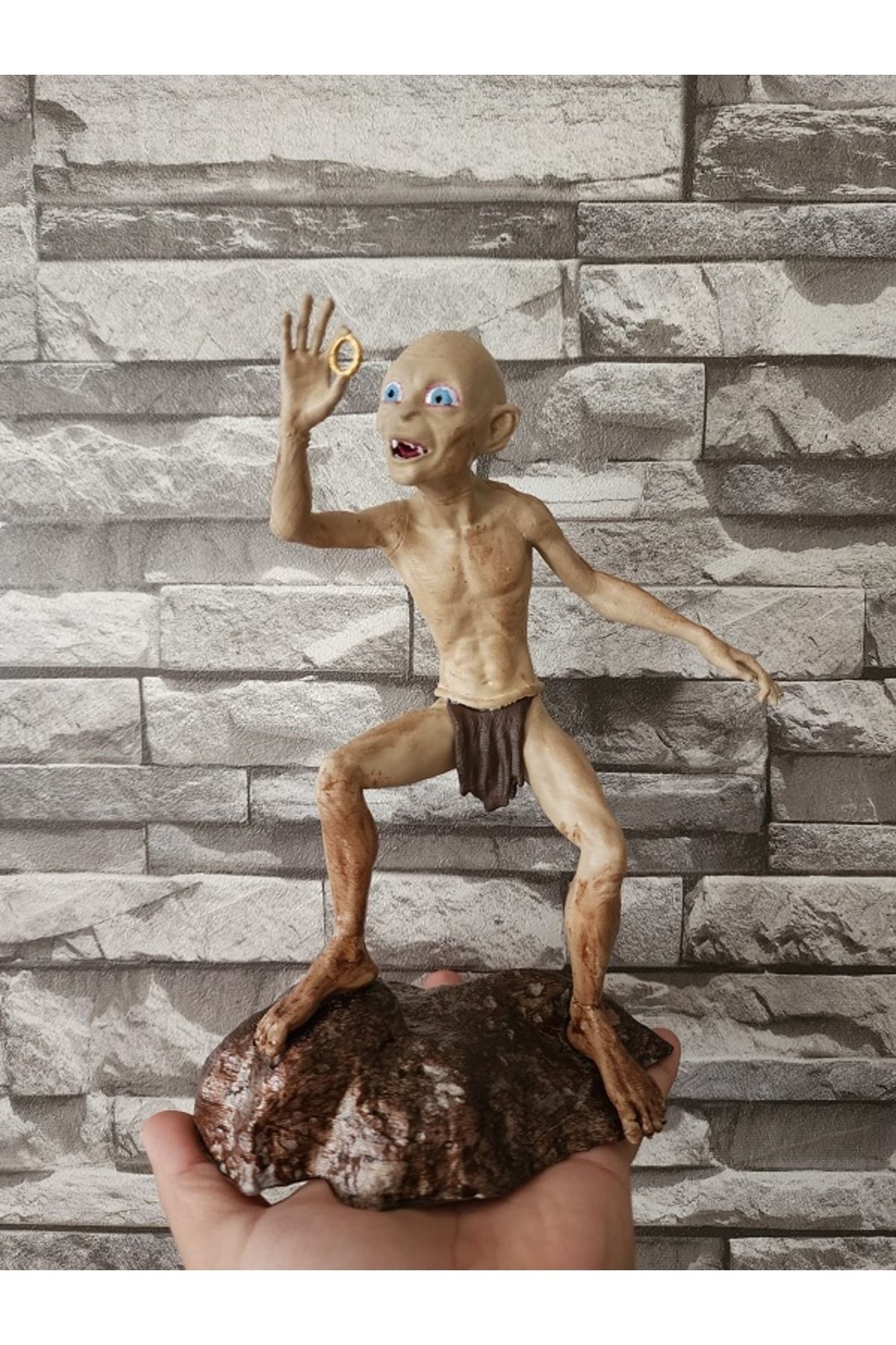 Ufuk Gollum Smeagol - Yüzüklerin Efendisi ( The Lord Of The Rings ) Büst / 3d Figür 23cm Boyut