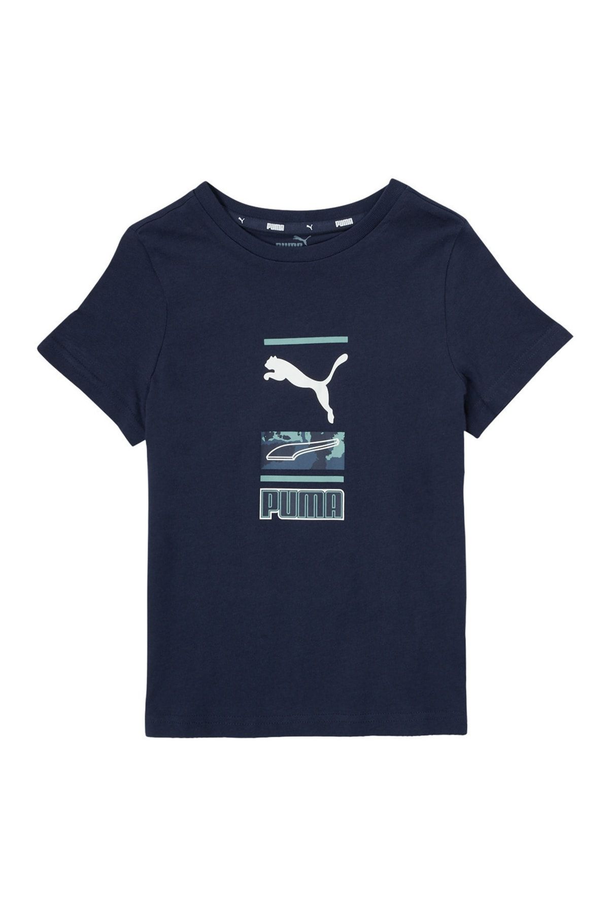 Puma Lacivert Erkek Çocuk T-Shirt 84728106 Alpha Graphic Tee