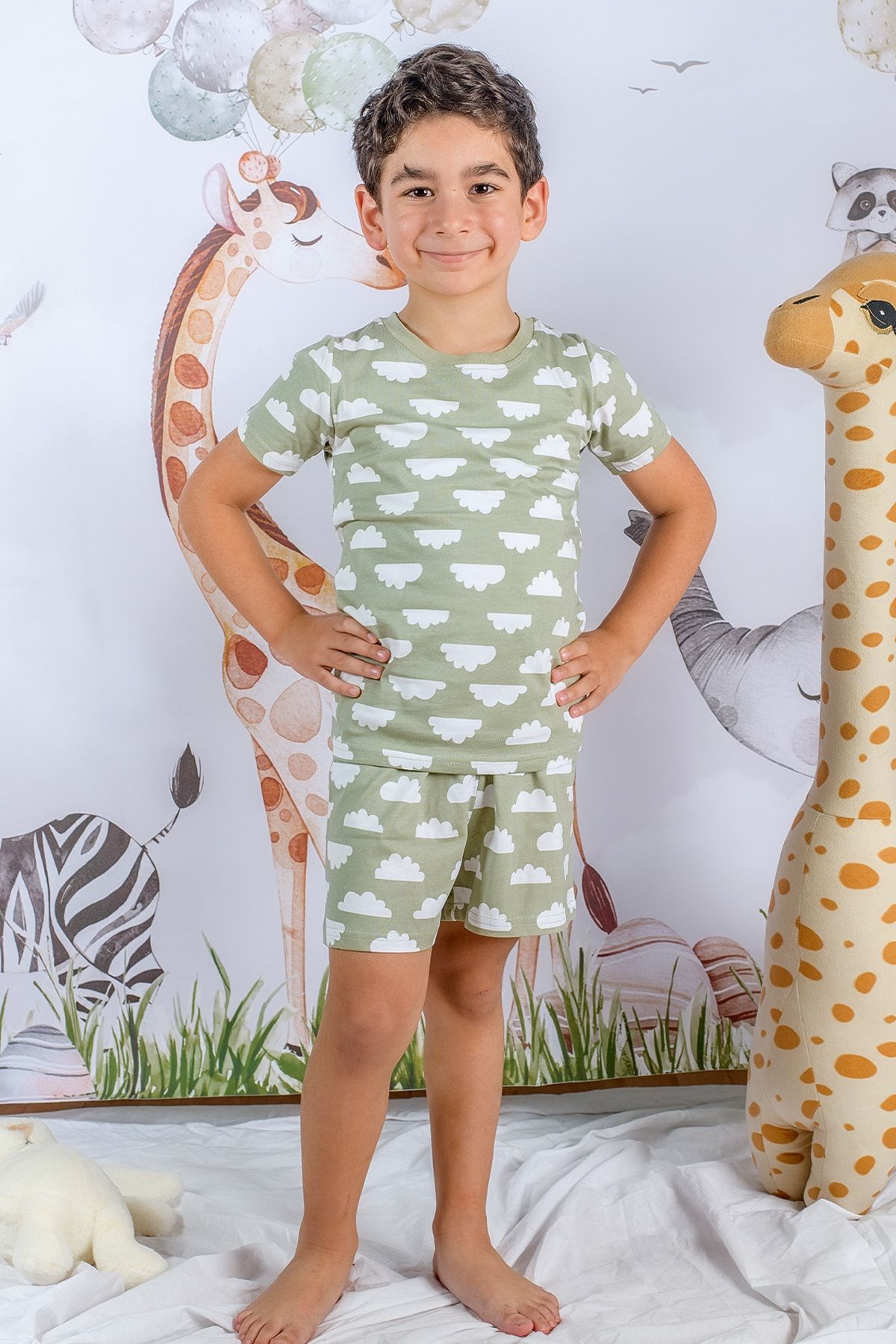 Lilabio %100 Organik Pamuk Erkek Çocuk Pijama Takımı