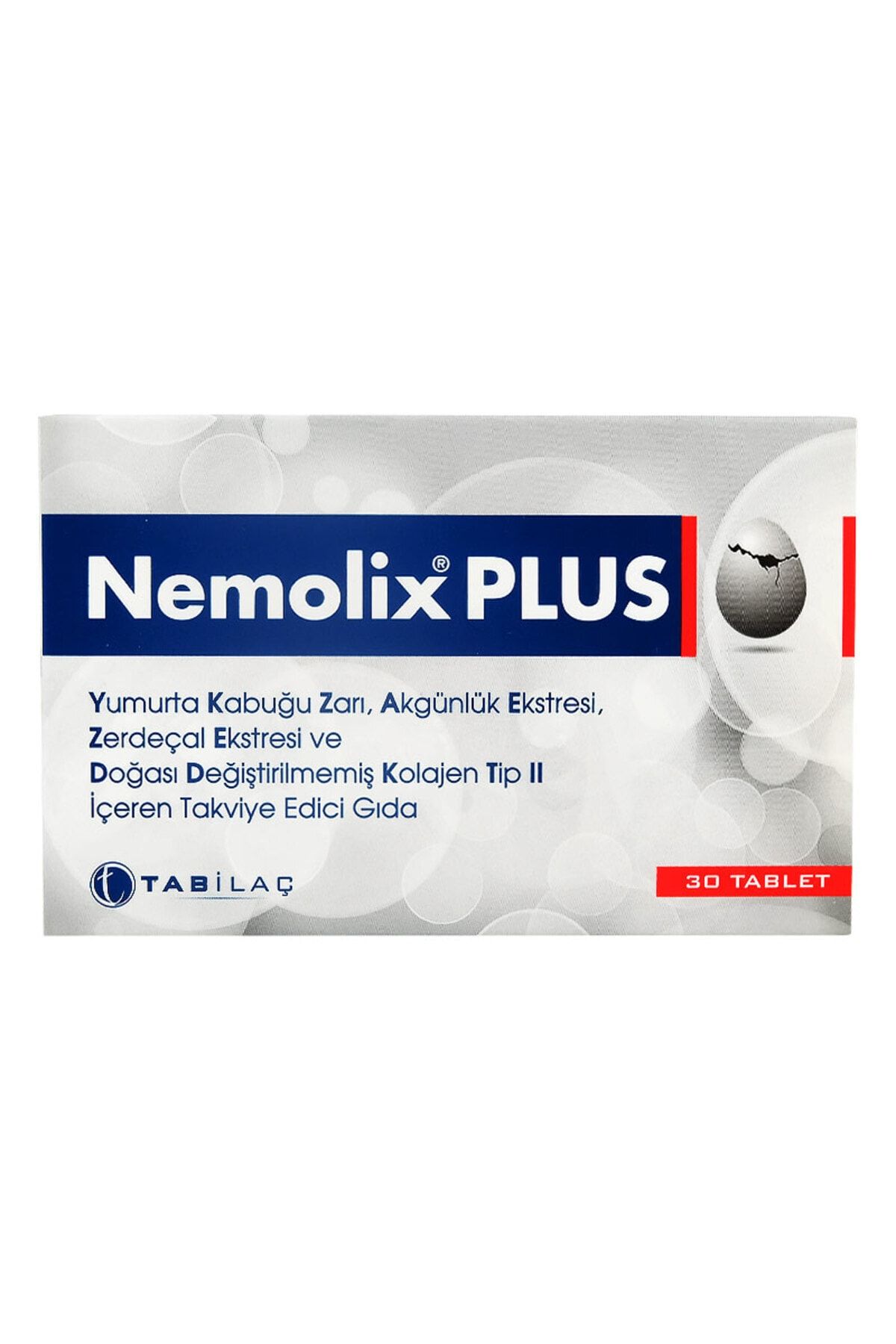 Tab Nemolix Plus Yumurta Kabuğu Zarı 30 Let