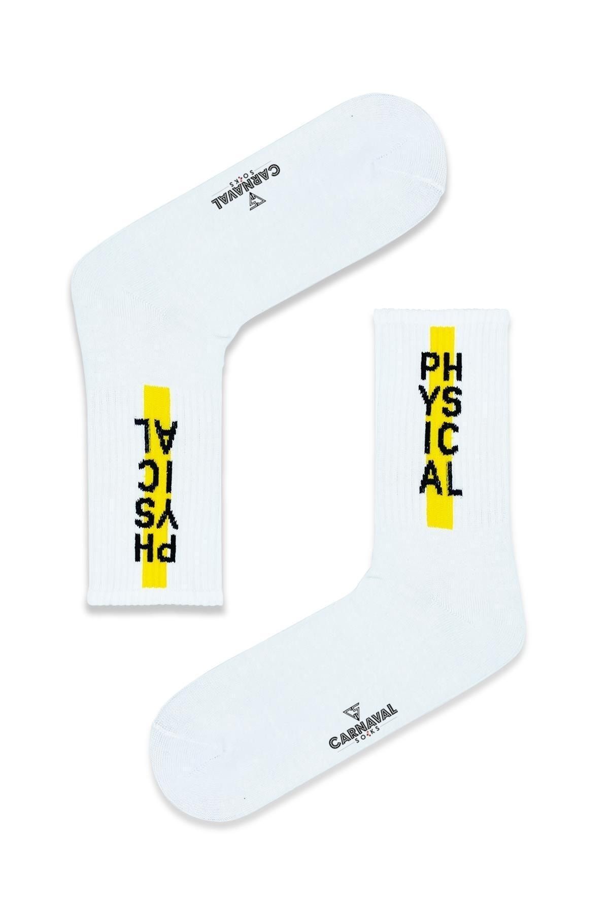 CARNAVAL SOCKS Physıcal Desenli Renkli Spor Çorap