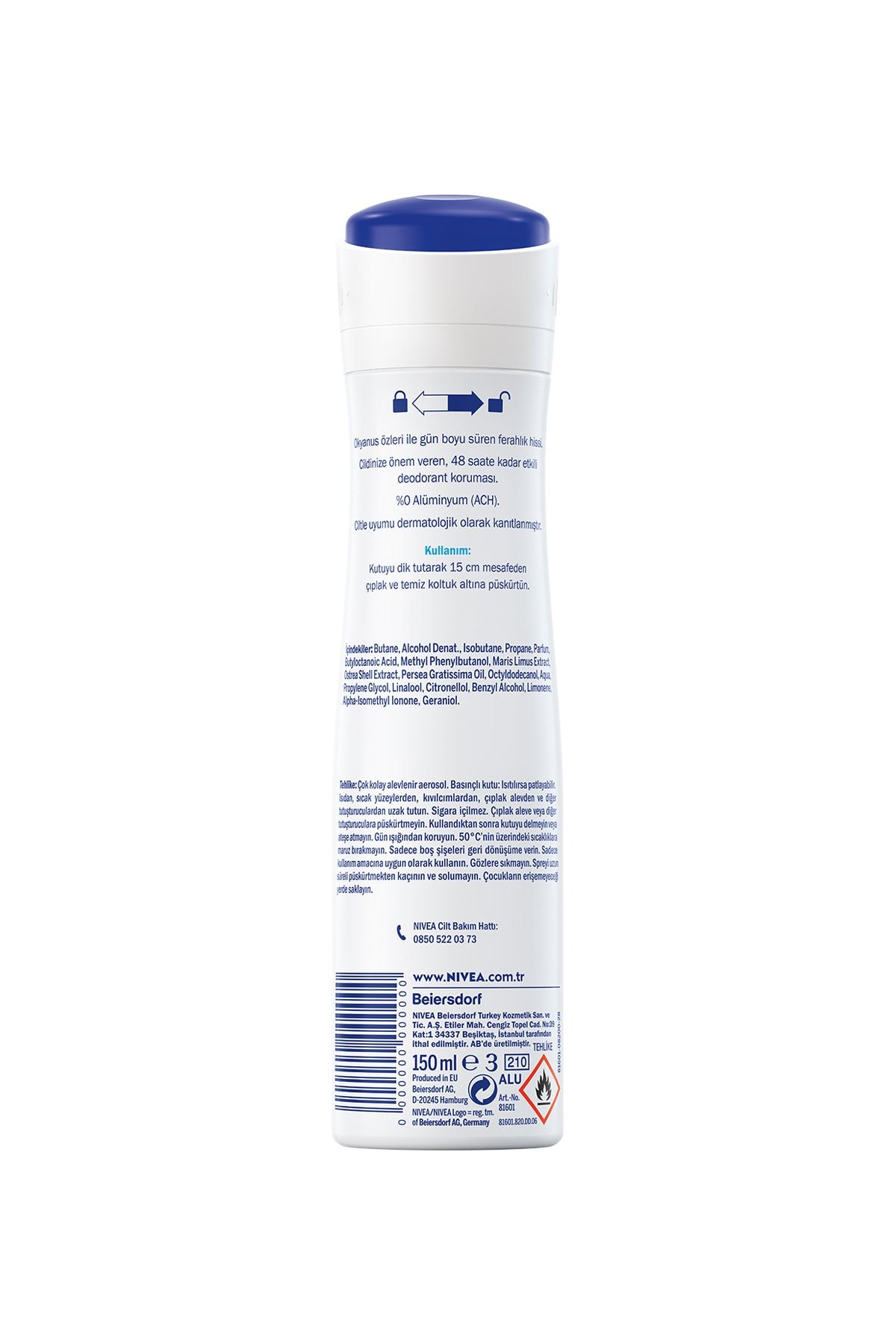 Fresh Natural Kadın Sprey Deodorant 150 Ml,48 Saat Koruma,hızlı Kuruma, Uzun Süren Ferahlık_2