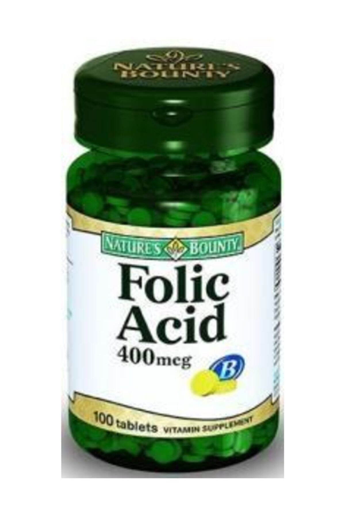 Natures Bounty Folic Acid 400 Mcg 100 Tablet