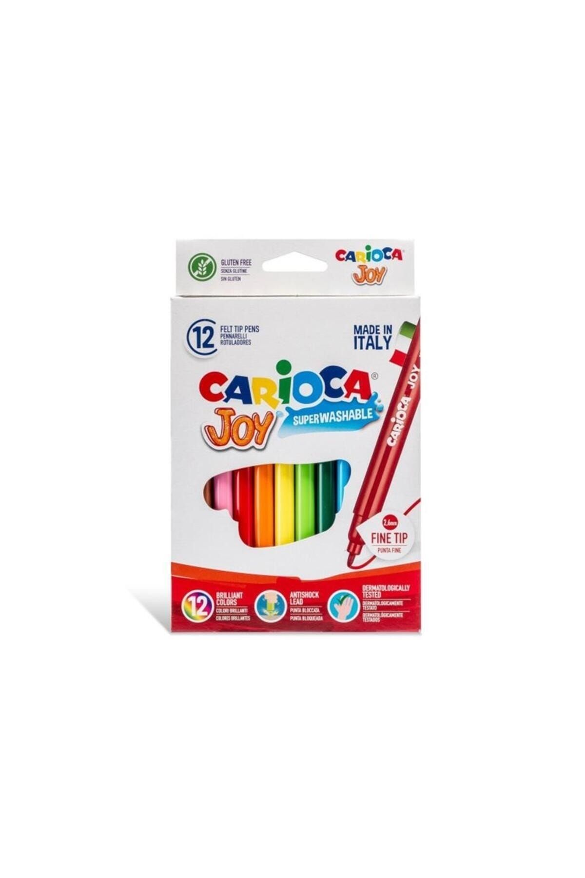 Carioca Joy 12 Renk Yıkanabilir Keçeli Kalem