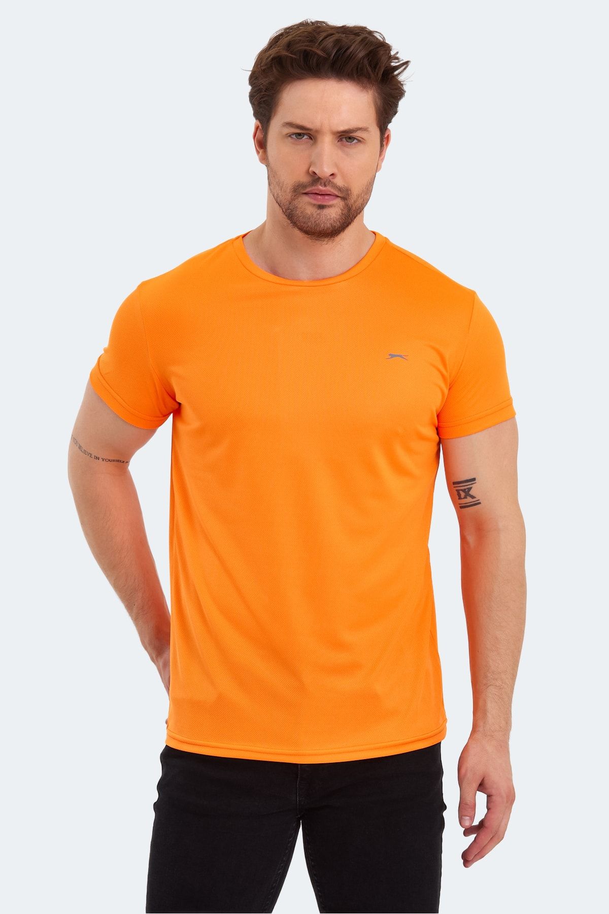 Slazenger REPUBLIC Erkek Kısa Kol T-Shirt Turuncu
