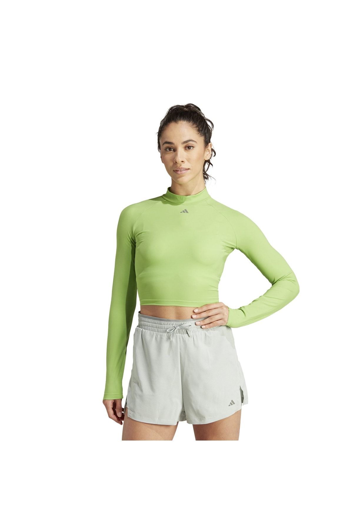 adidas IM2656-K adidas Hııt Hr Ls T Kadın T-Shirt Yeşil