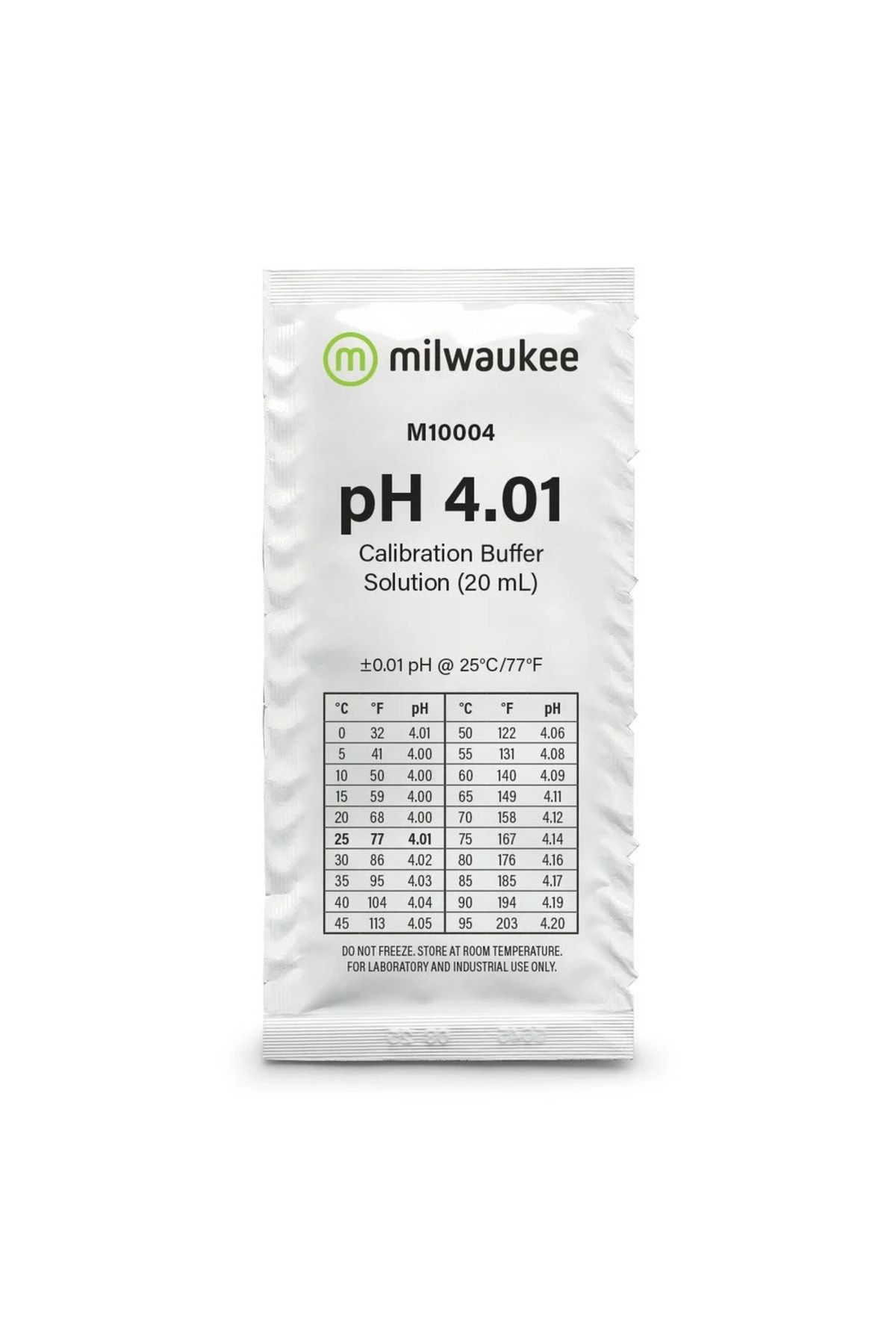 Milwaukee pH Kalibrasyon Tampon Çözeltisi pH 4.01 - 20 mL - 1Adet