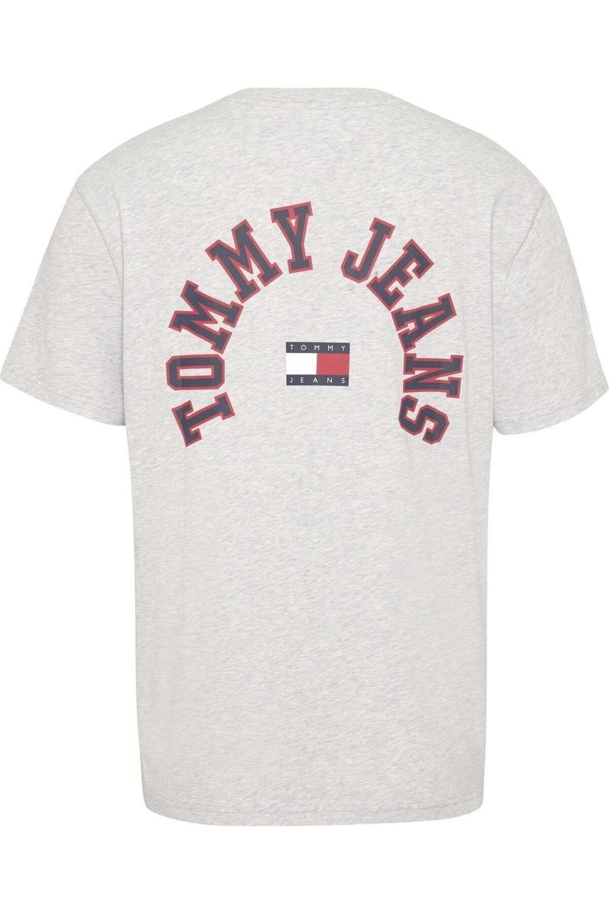 Tommy Hilfiger Tommy Jeans Erkek CLSC CURVED TJ COLLEGE T-SHIRT
