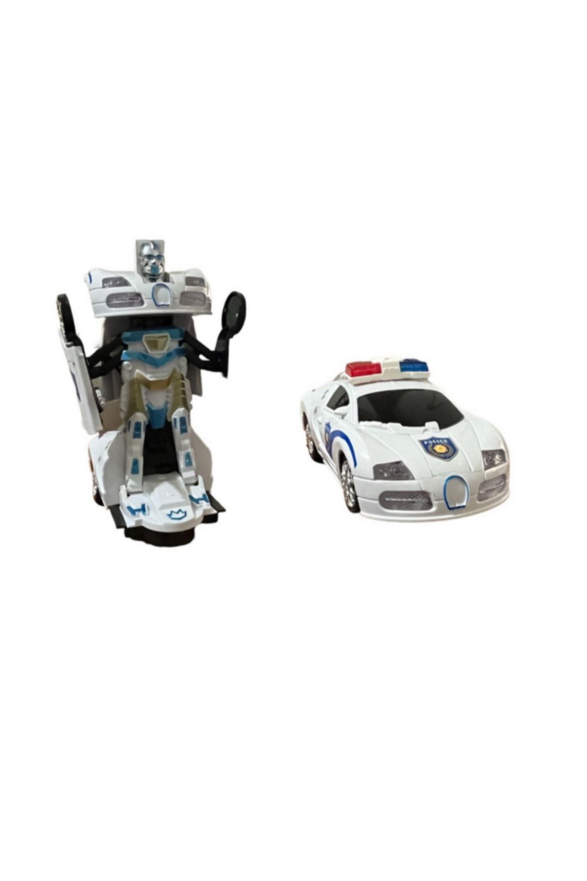 transformers Polis Araba Işıklı Sesli Robot Araba
