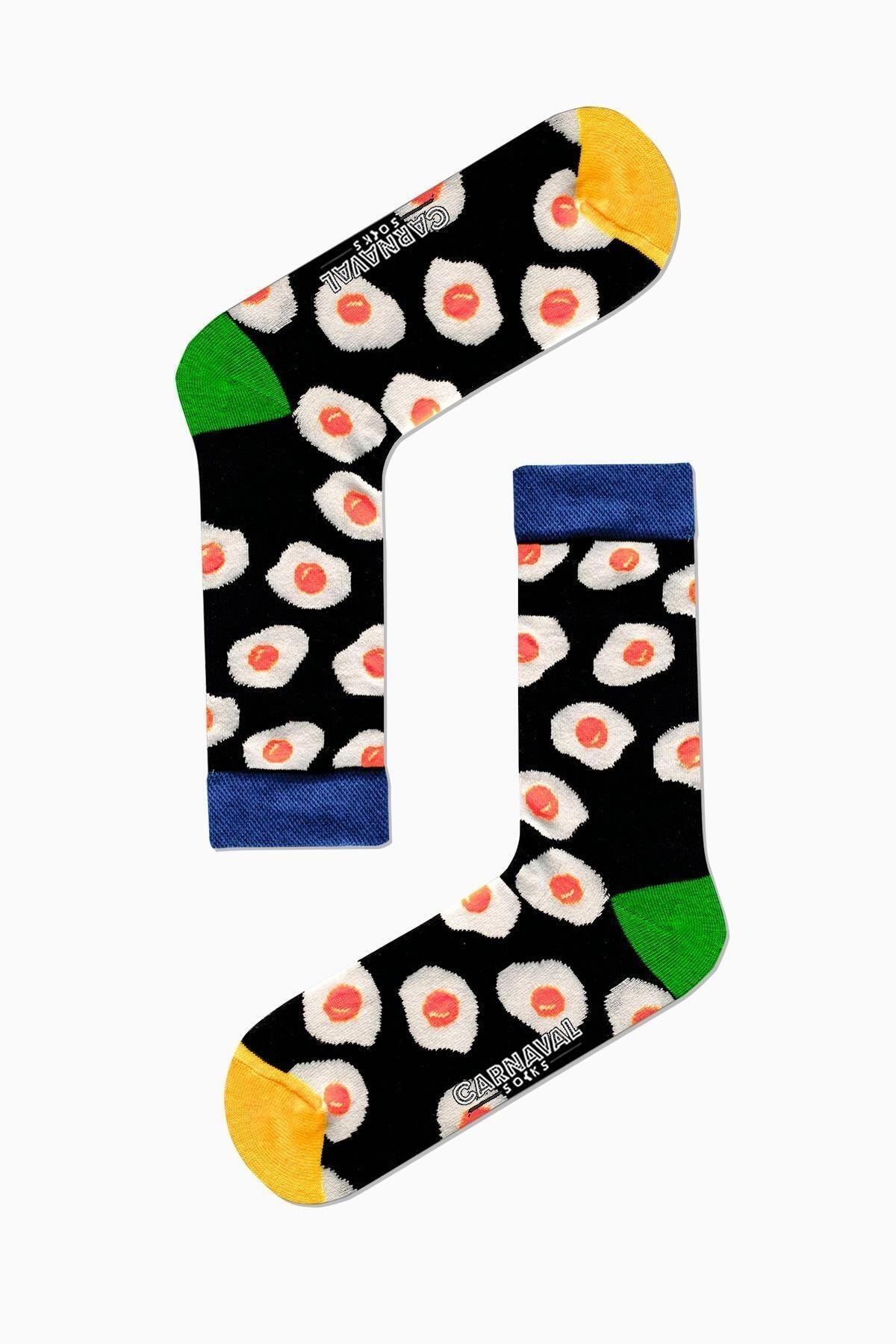 CARNAVAL SOCKS Yumurta Desenli Renkli Çorap