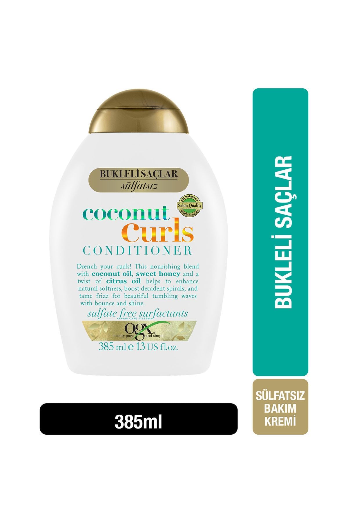 OGX Coconut Curls Bukleli Saçlar Için Sülfatsız Saç Bakım Kremi 385 ml