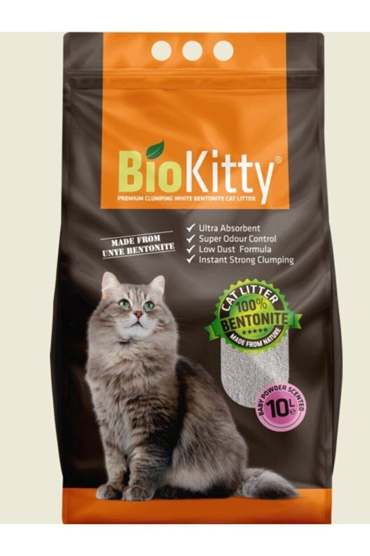 BioKitty Bıo Kıtty Bentonıte Cat Lıtter 10 lt Baby Powderbıo Kıtty