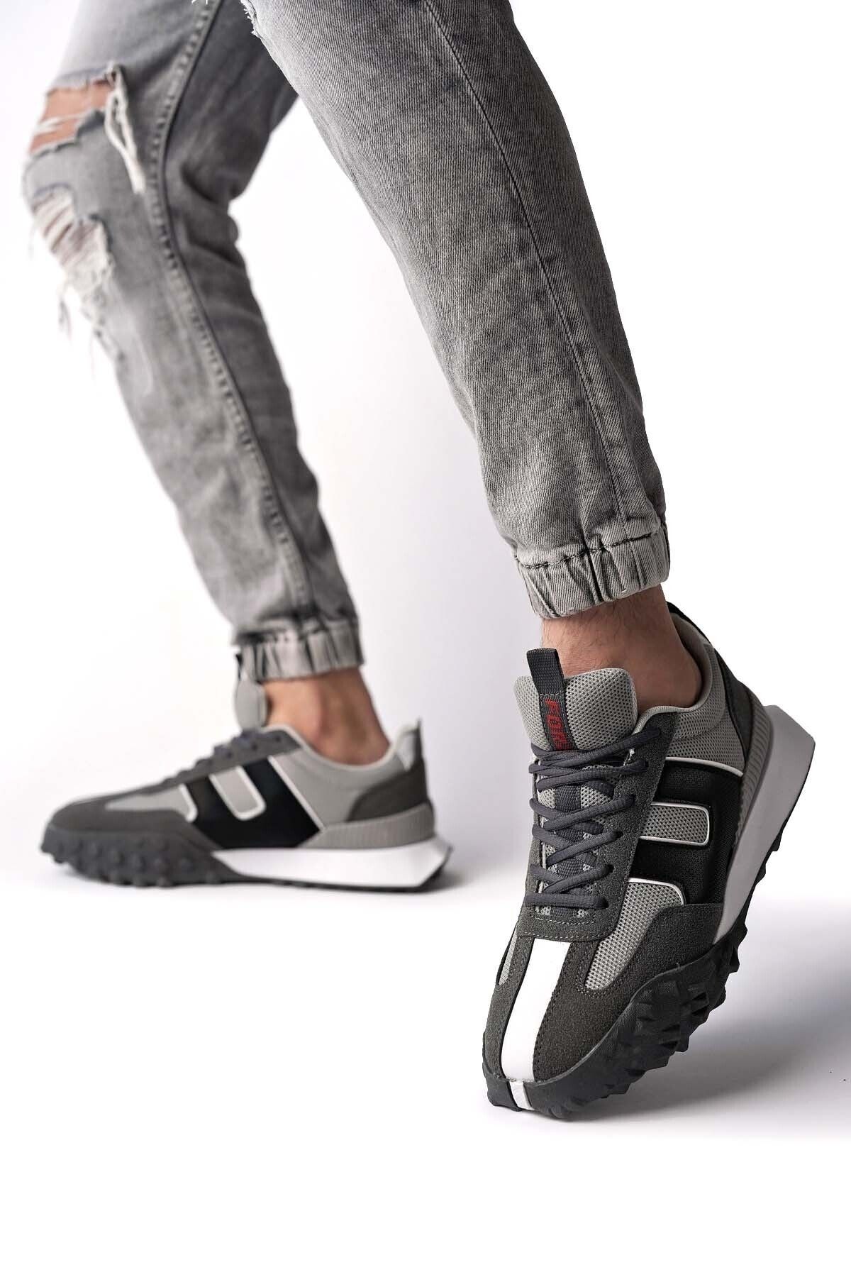 Freemax Unisex Ortopedik Sneaker Spor Ayakkabı Füme Buz
