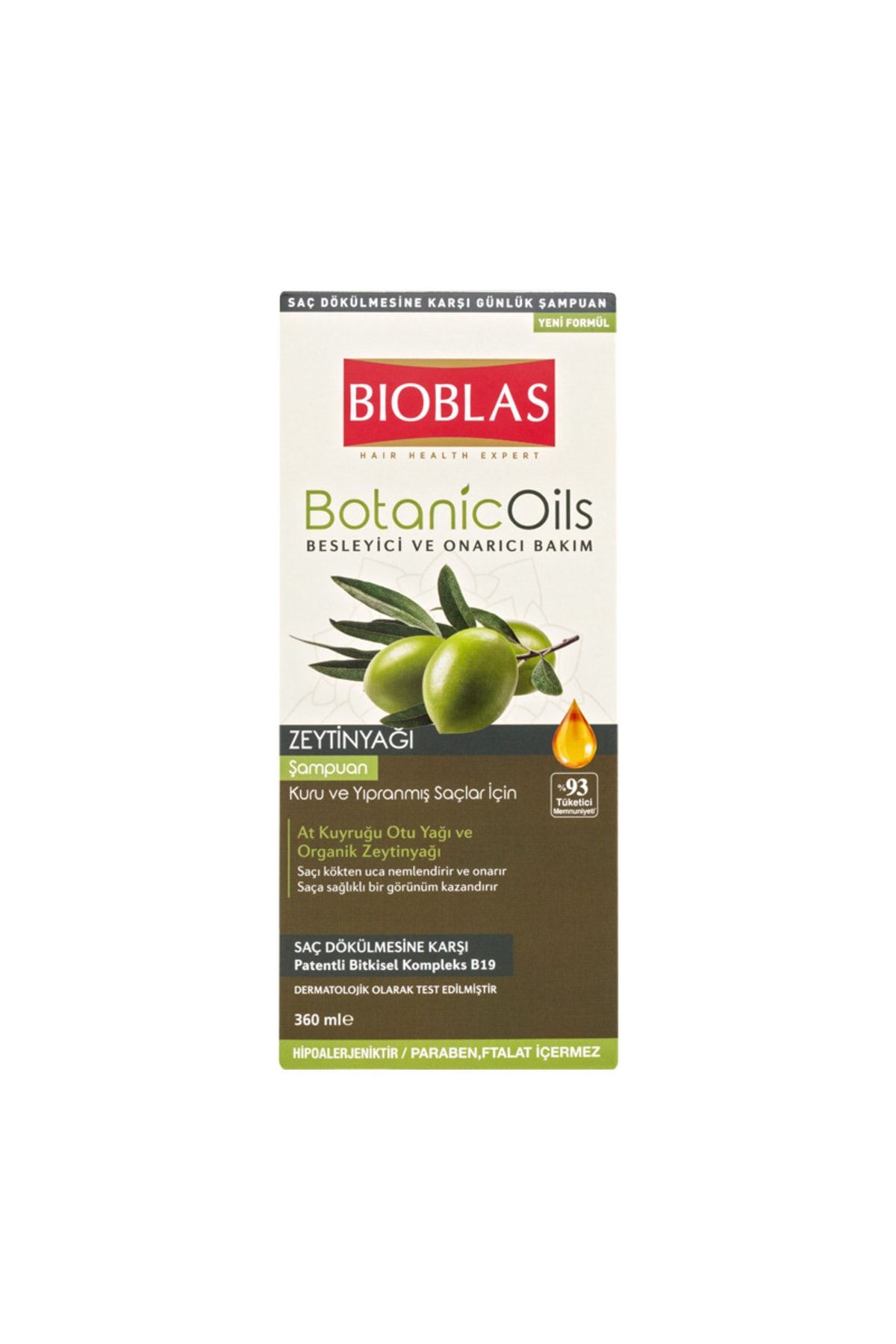 Bioblas Botanic Oils Zeytinyağlı Şampuan 360 ml