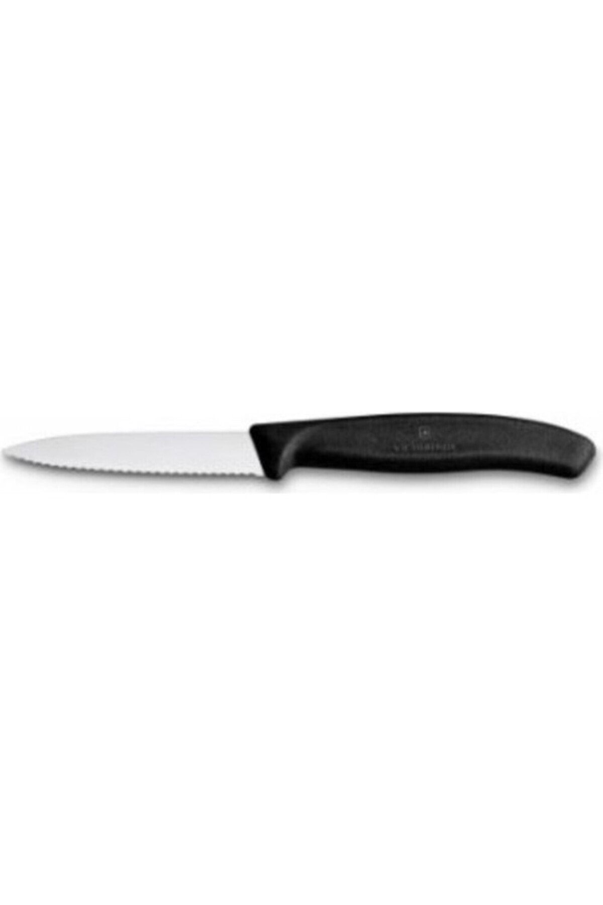 VICTORINOX 6.7633 Swiss Classic 8 Cm Tırtıklı Soyma Bıçağı Siyah