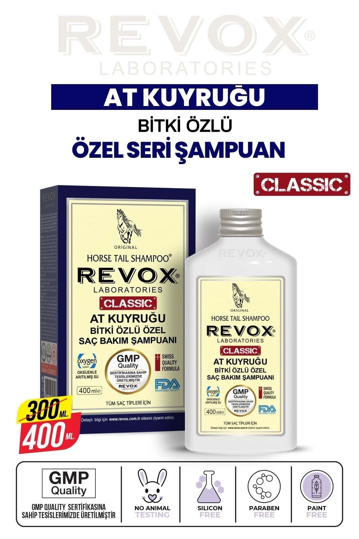 Revox Saç Dökülmelerine Karşı At Kuyruğu Bitki Özlü Saç Bakım Şampuanı