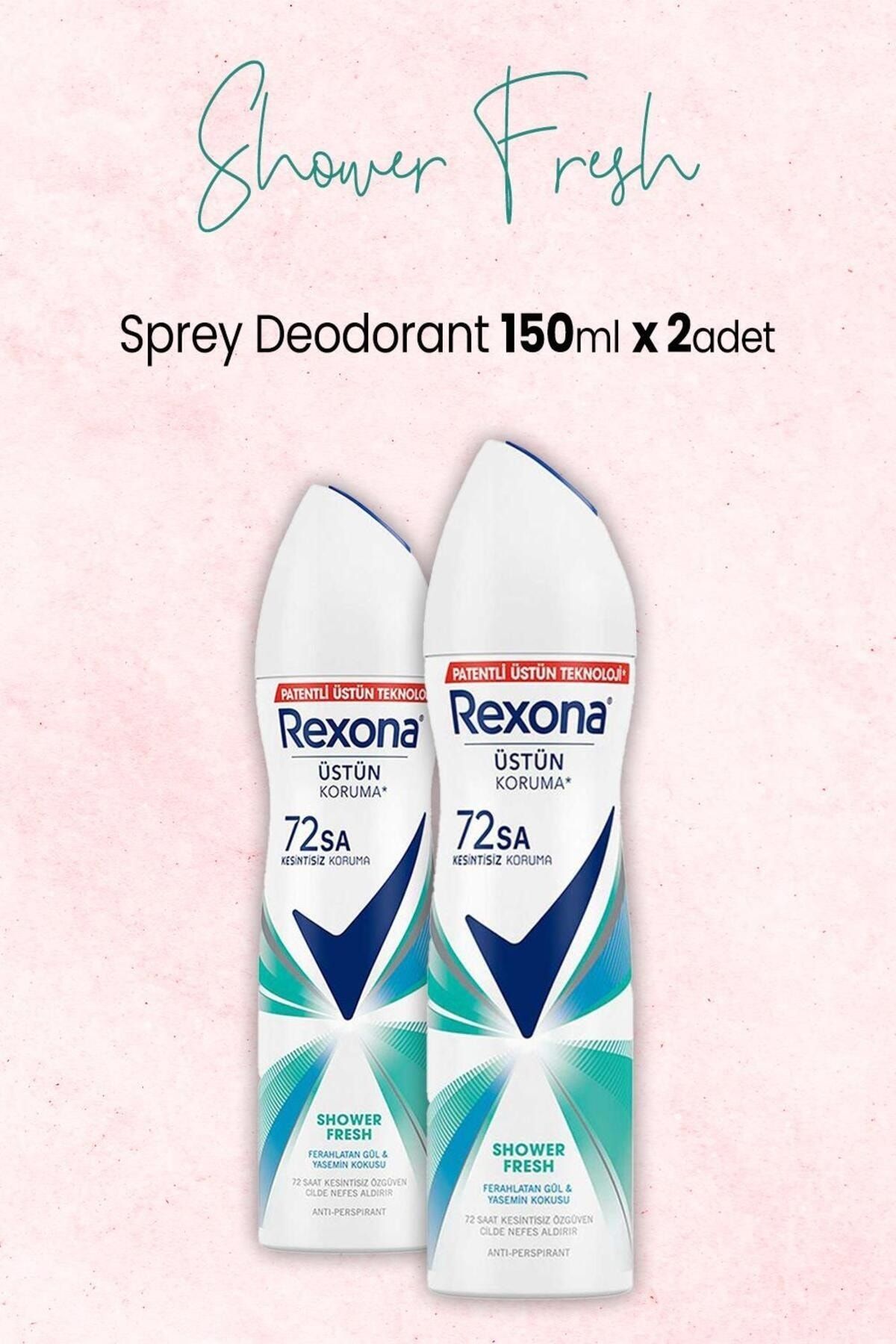 Rexona Kadın Sprey Deodorant Shower Fresh 150 ml x 2 Adet