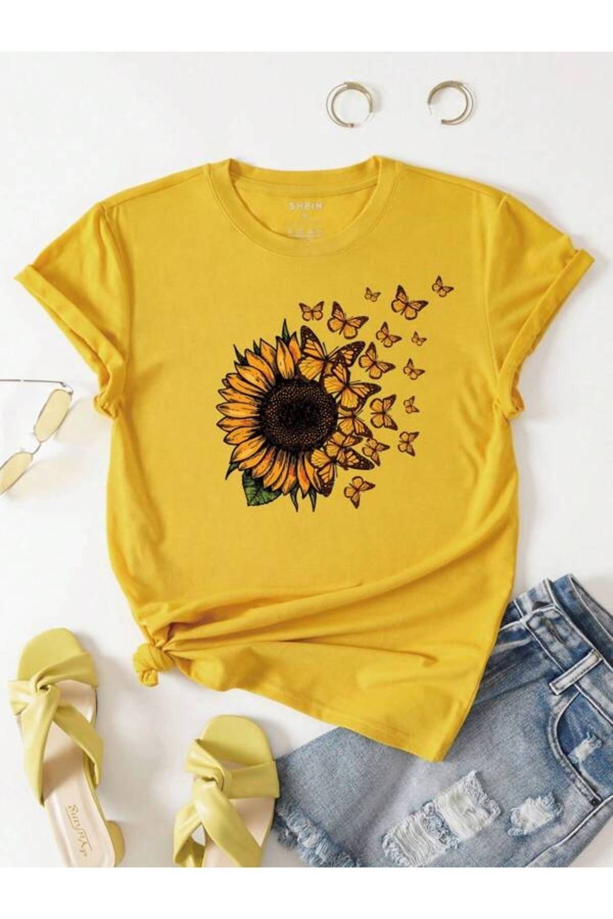 GALASHOP Sunflower Kadın T-shirt Mod75