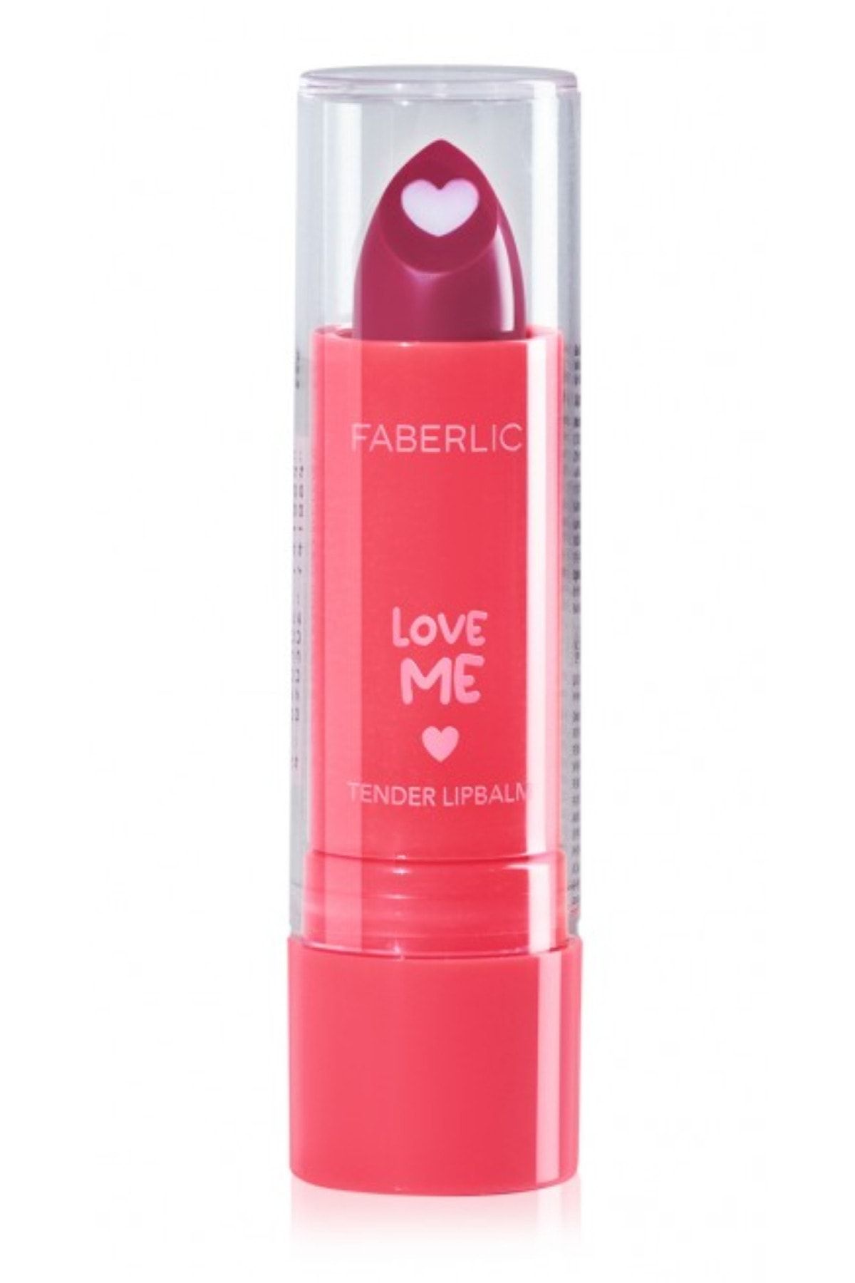 Faberlic Badem ve Kamelya Yağları İçeren Dudak Balsamı Love Me Tender Lip Balm, Ton «Kalpler»40837