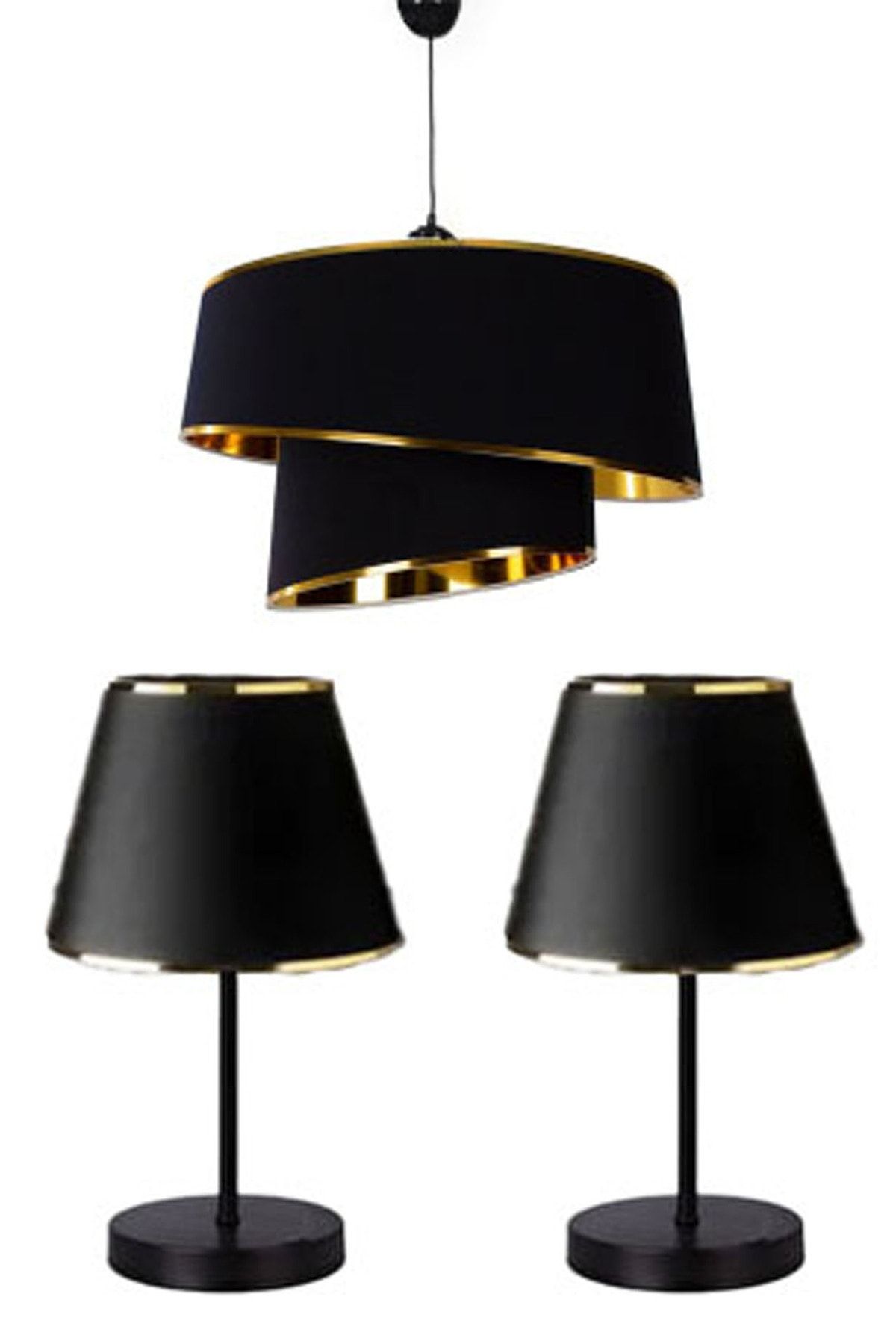 BBY HOME & DESIGN Avize,abajur,komidin Set Elio Model