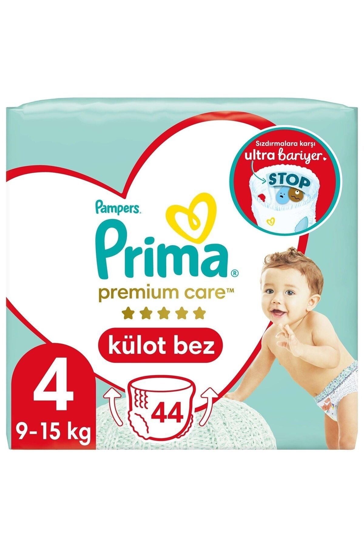 Prima Külot Bebek Bezi Premium Care 4 Numara 44'lü 9-15 kg
