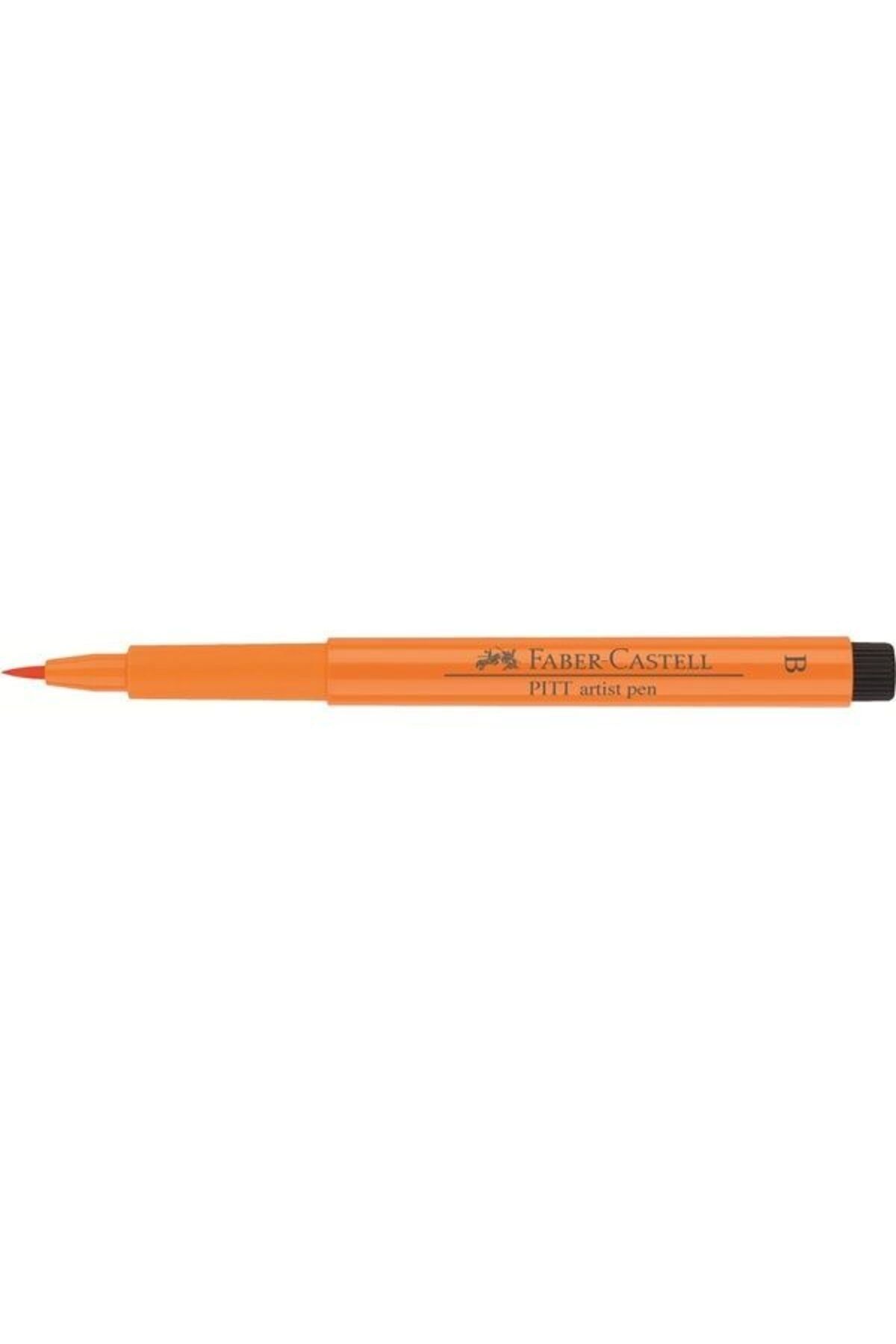 Faber Castell Pitt Artist Pen Çizim Kalemi Fırça Uçlu 113***orange Glaze (PARLAK TURUNCU)