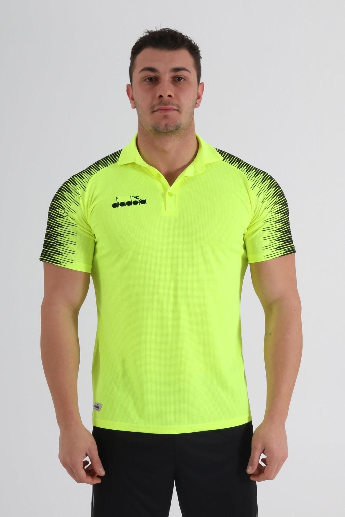 Diadora Ritim Kamp Polo T-Shirt Neon Sarı