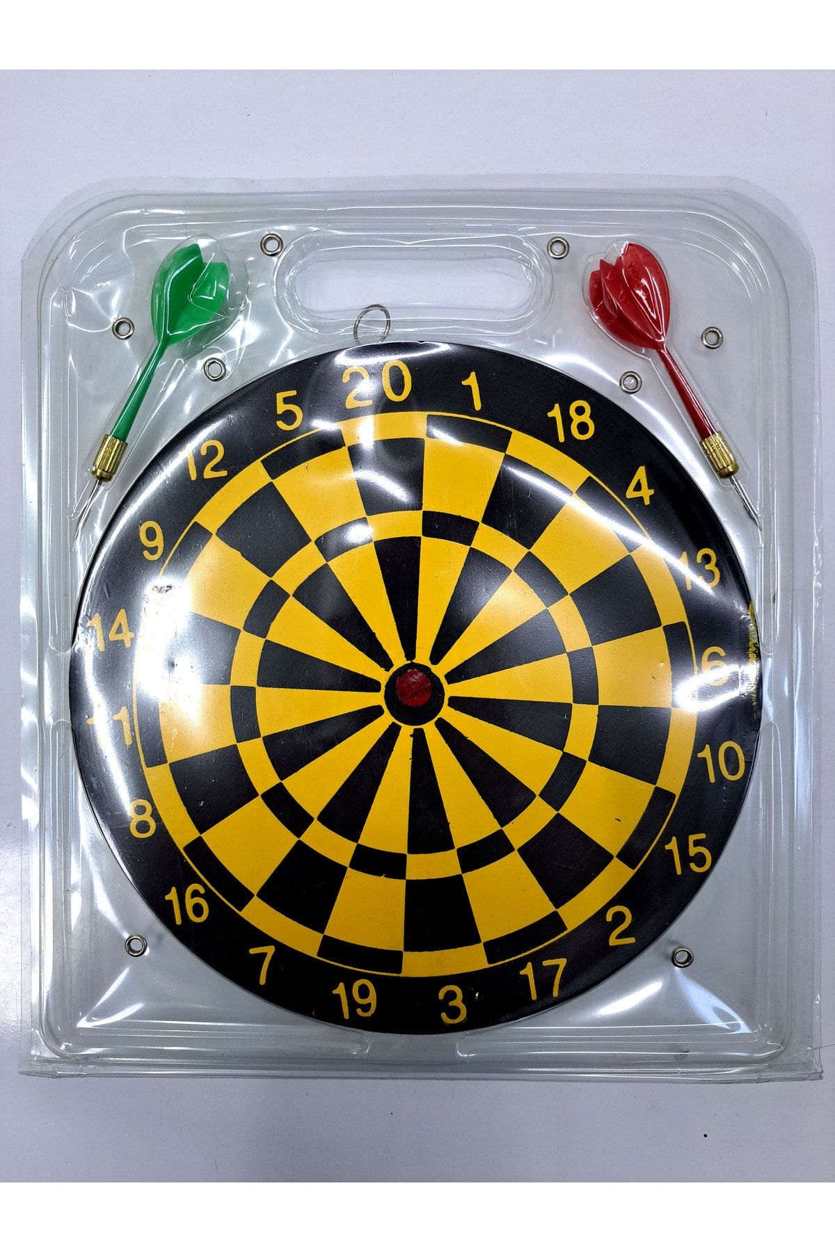 ALYTOYS Dart 24 cm 2 oklu Hobi oyunları Dart Board pvc kutuda profesyonel yetişkin oyunları