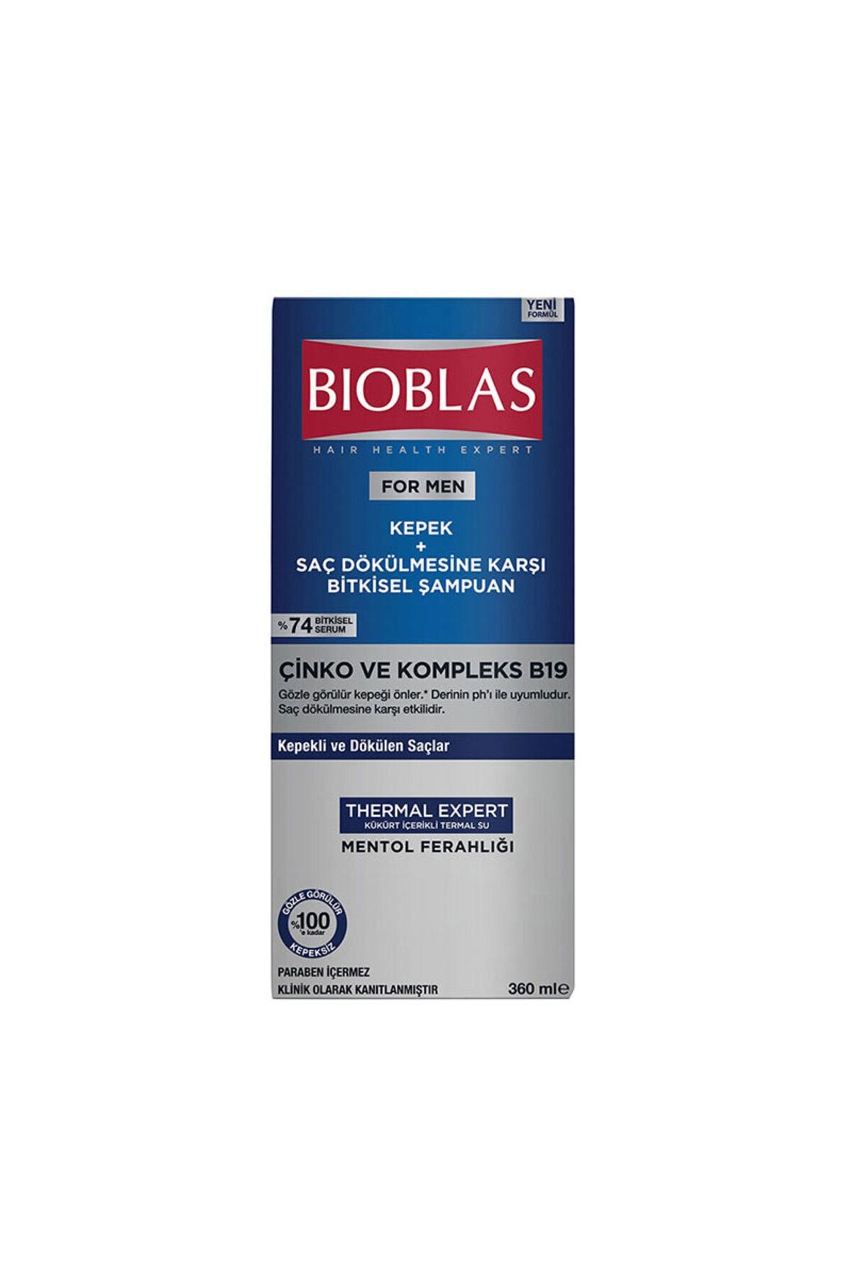 Bioblas Men Kepek + Saç Dökülmesine Karşı Şampuan 360 ml