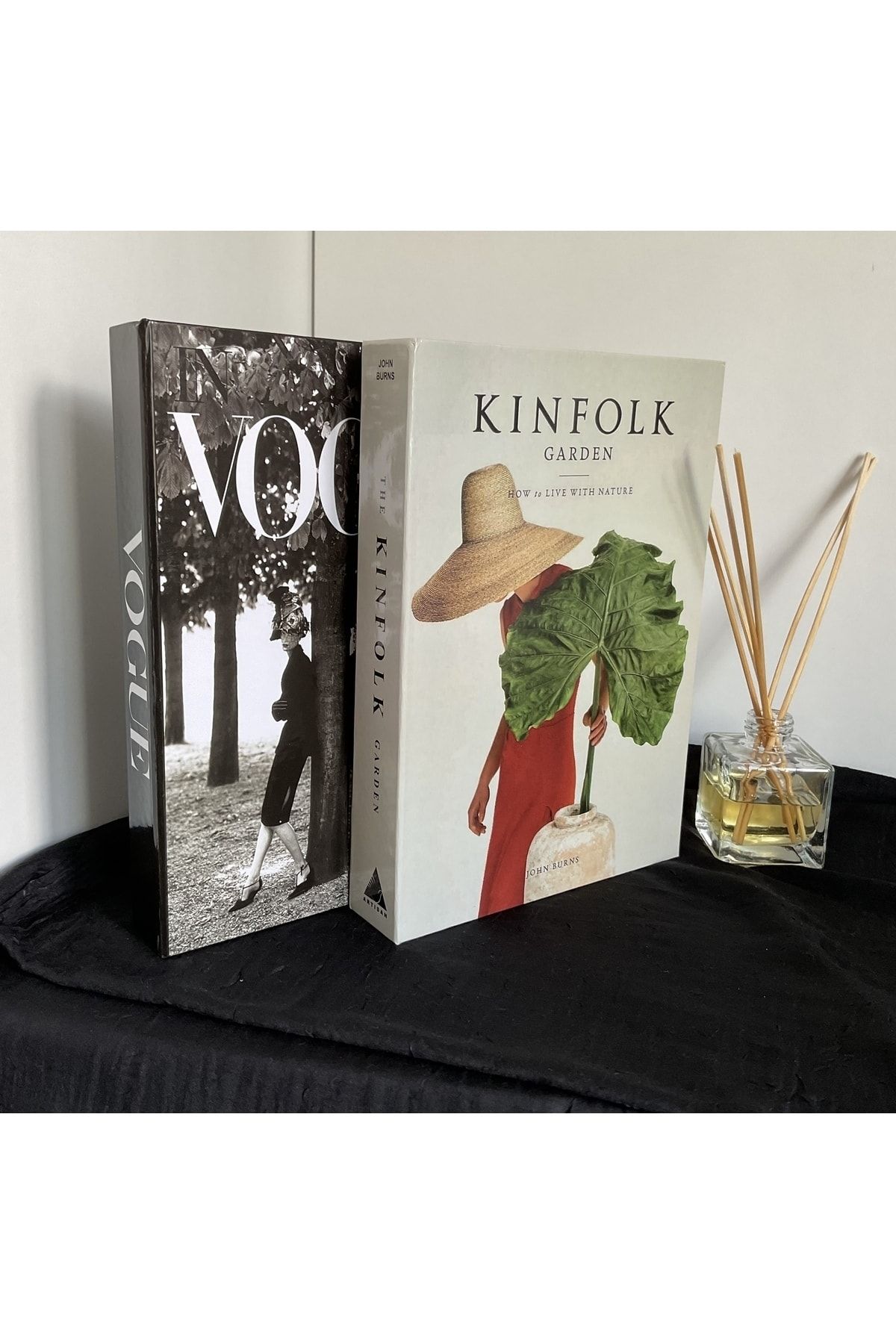 NARİBA Vogue & Kinfolk Dekoratif Kitap Kutu 2’li Set