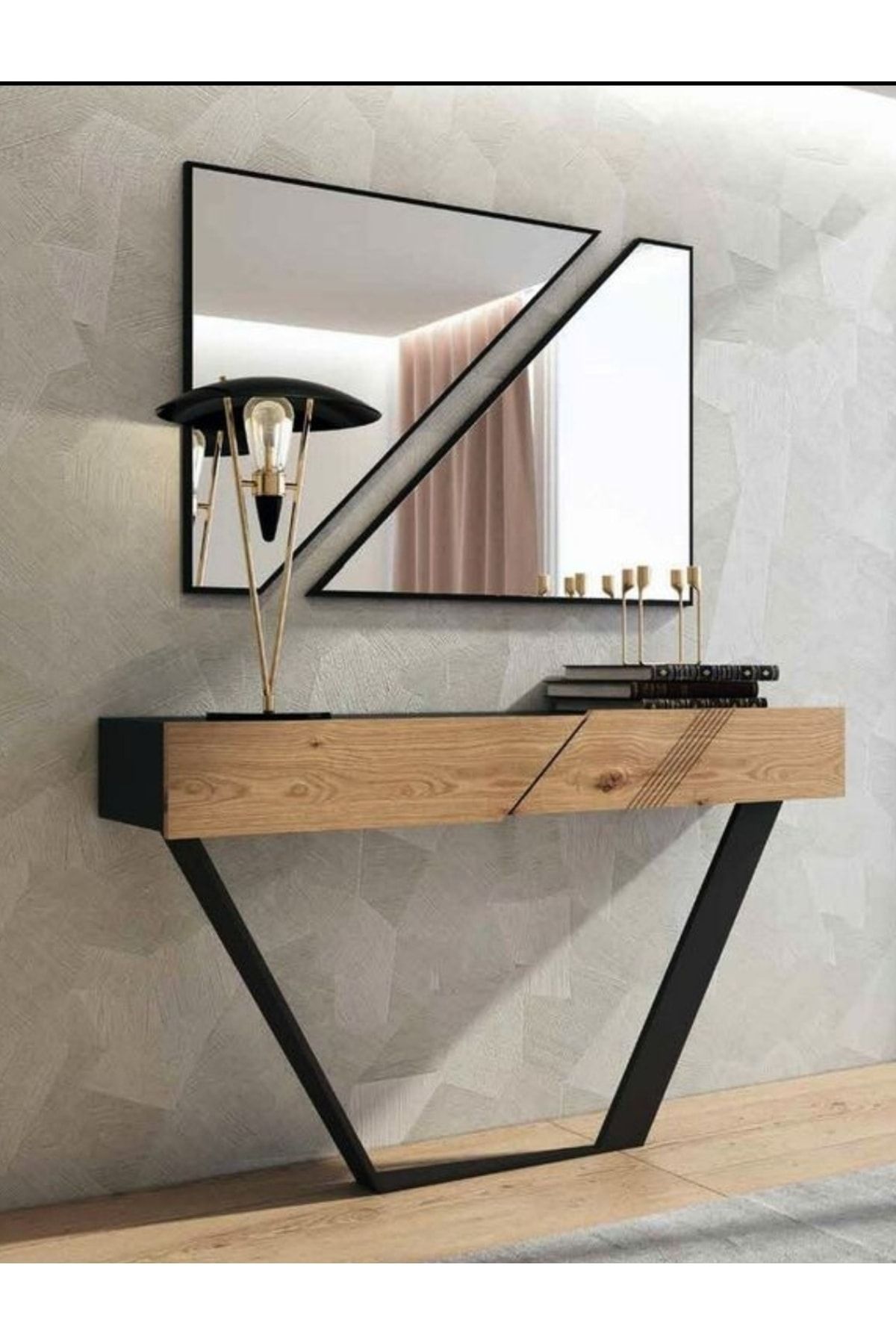 CG HOME Dekoratif Ayna, Konsol Aynası, Dresuar Aynası 1. Kalite Ayna 90cm * 50cm