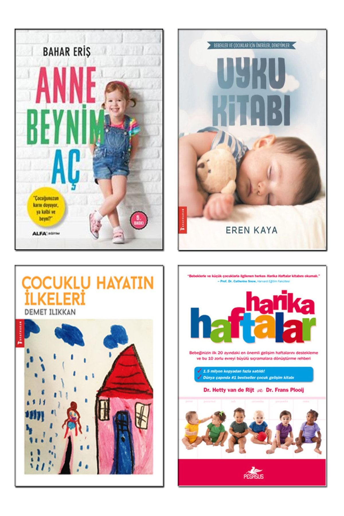 ELMA Yayınevi Anne Beynim Aç Bahar Eriş Harika Haftalar Çocuklar Bebekler için Uyku Kitabı Çocuk Bakımı Eğitimi