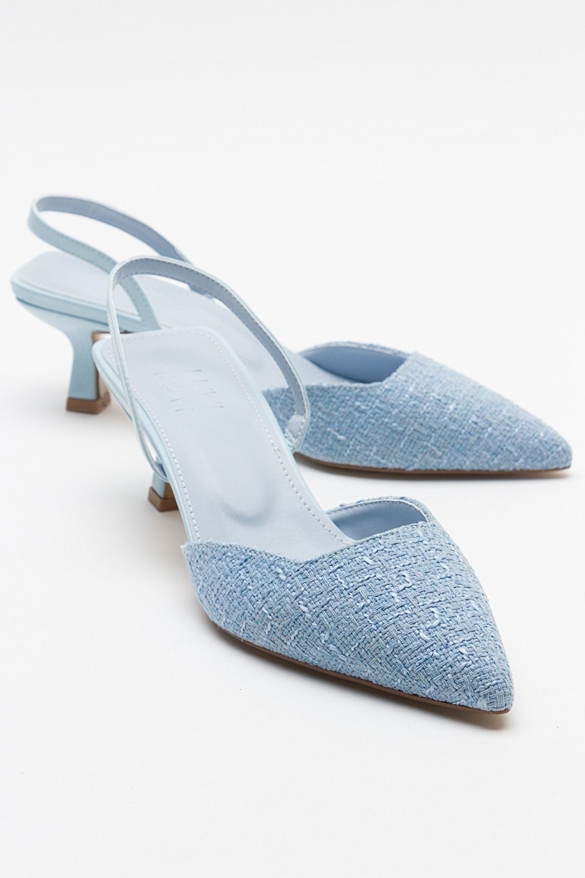luvishoes OVER Bebe Mavi Kadın Topuklu Ayakkabı